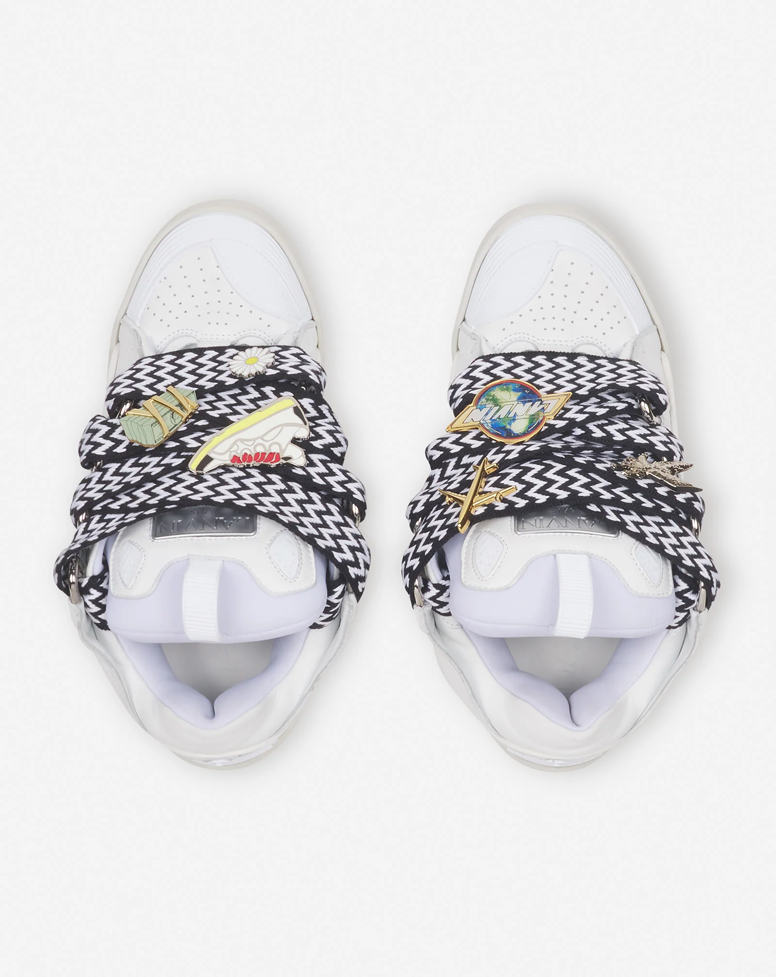 Lanvin x future curb 3.0 leather sneakers for men