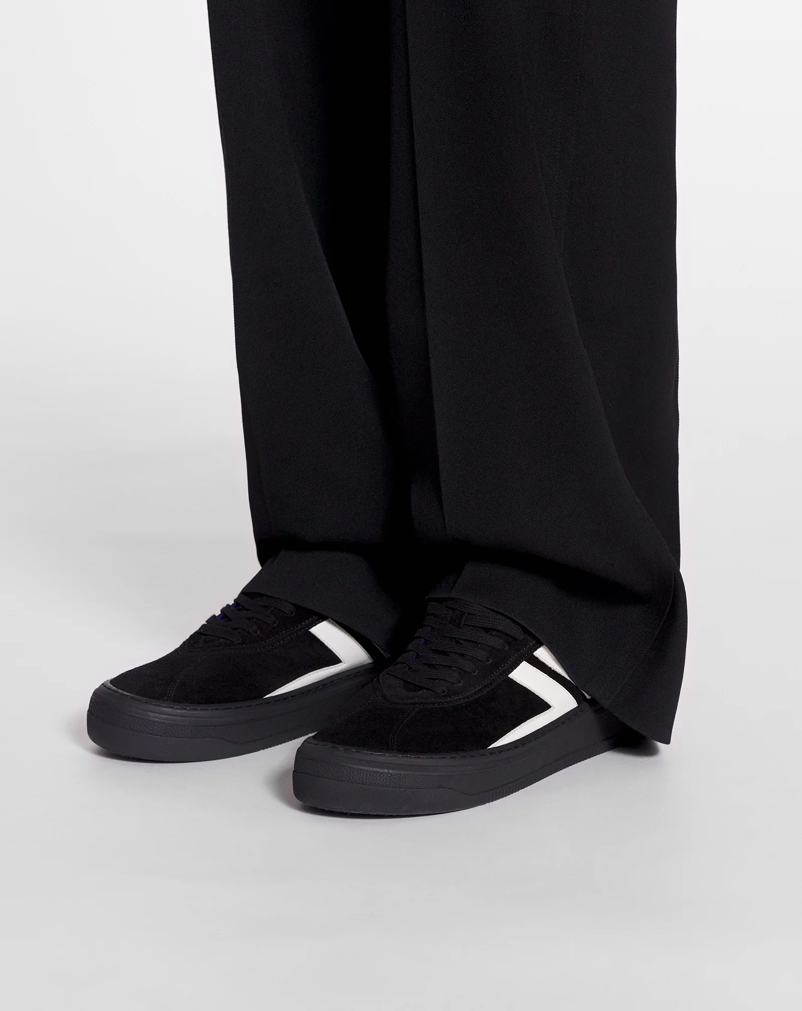 Leather cash sneakers lanvin x future for men
