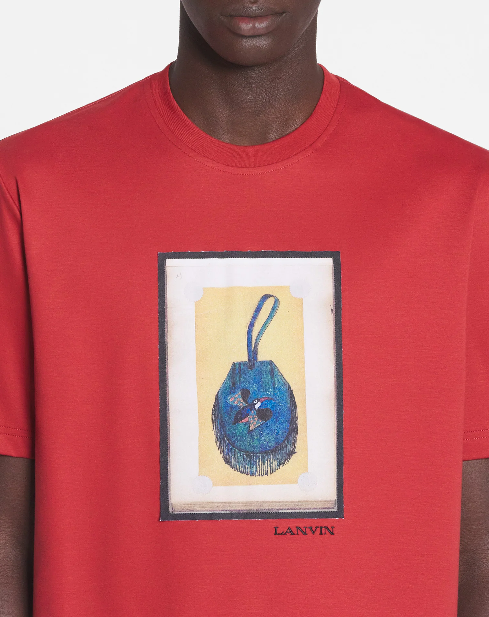 T-shirt with an archives print