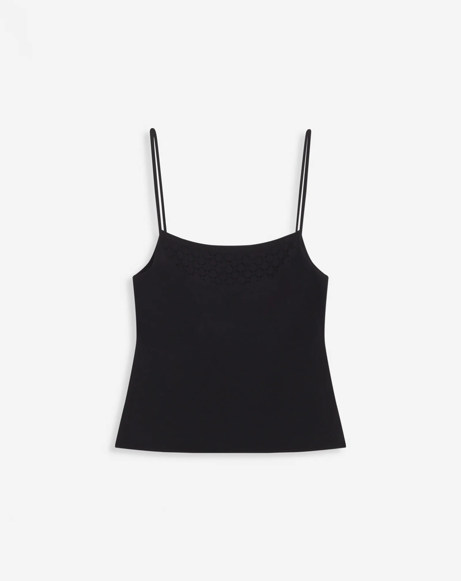 Tank top with lace detail