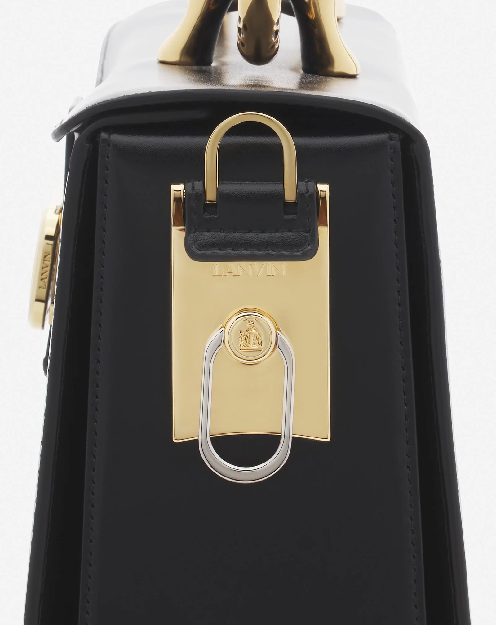 Lanvin x future pencil leather briefcase
