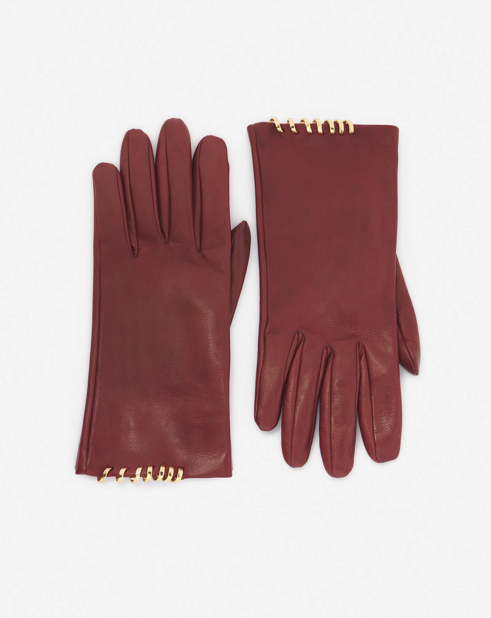 Melodie by lanvin leather gloves