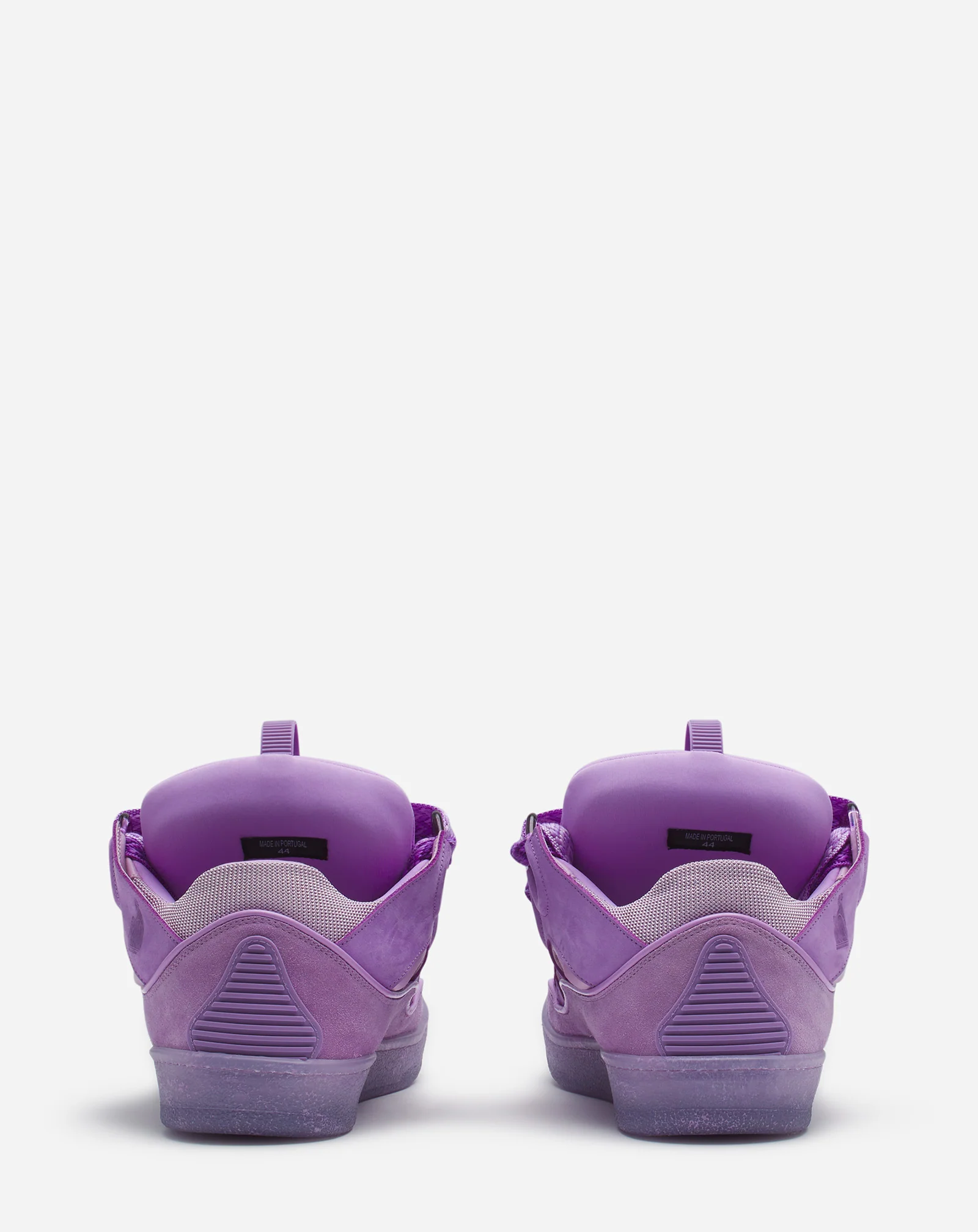 Leather curb sneakers