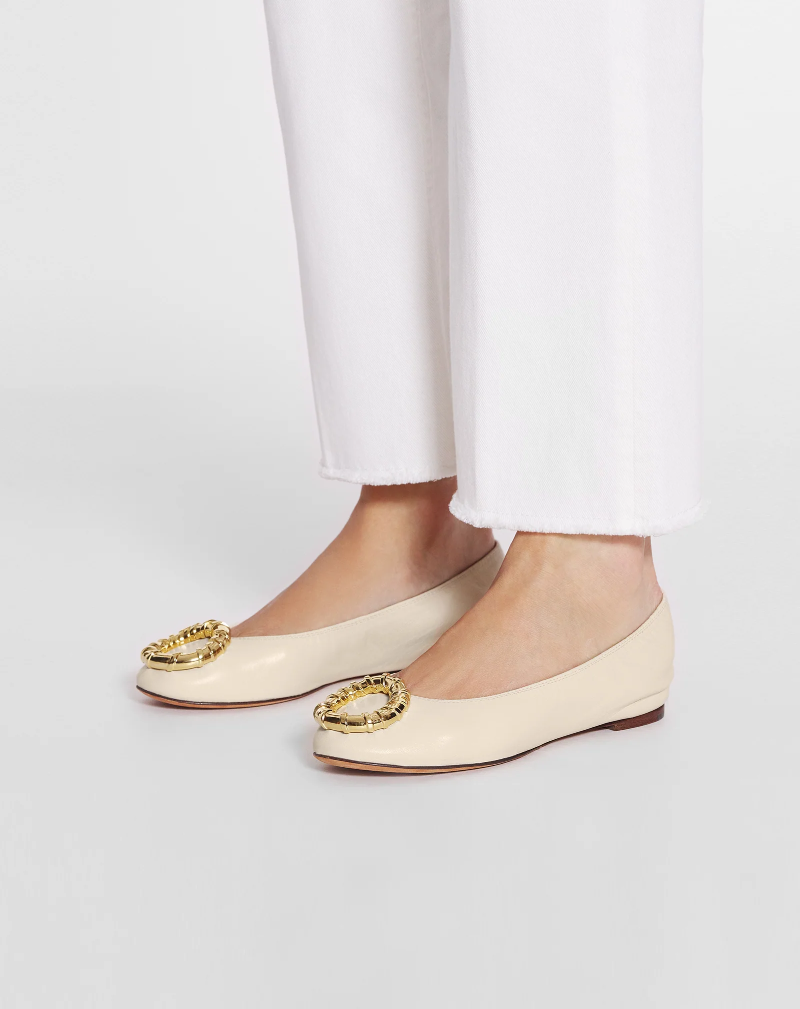 Mélodie leather ballerina flat