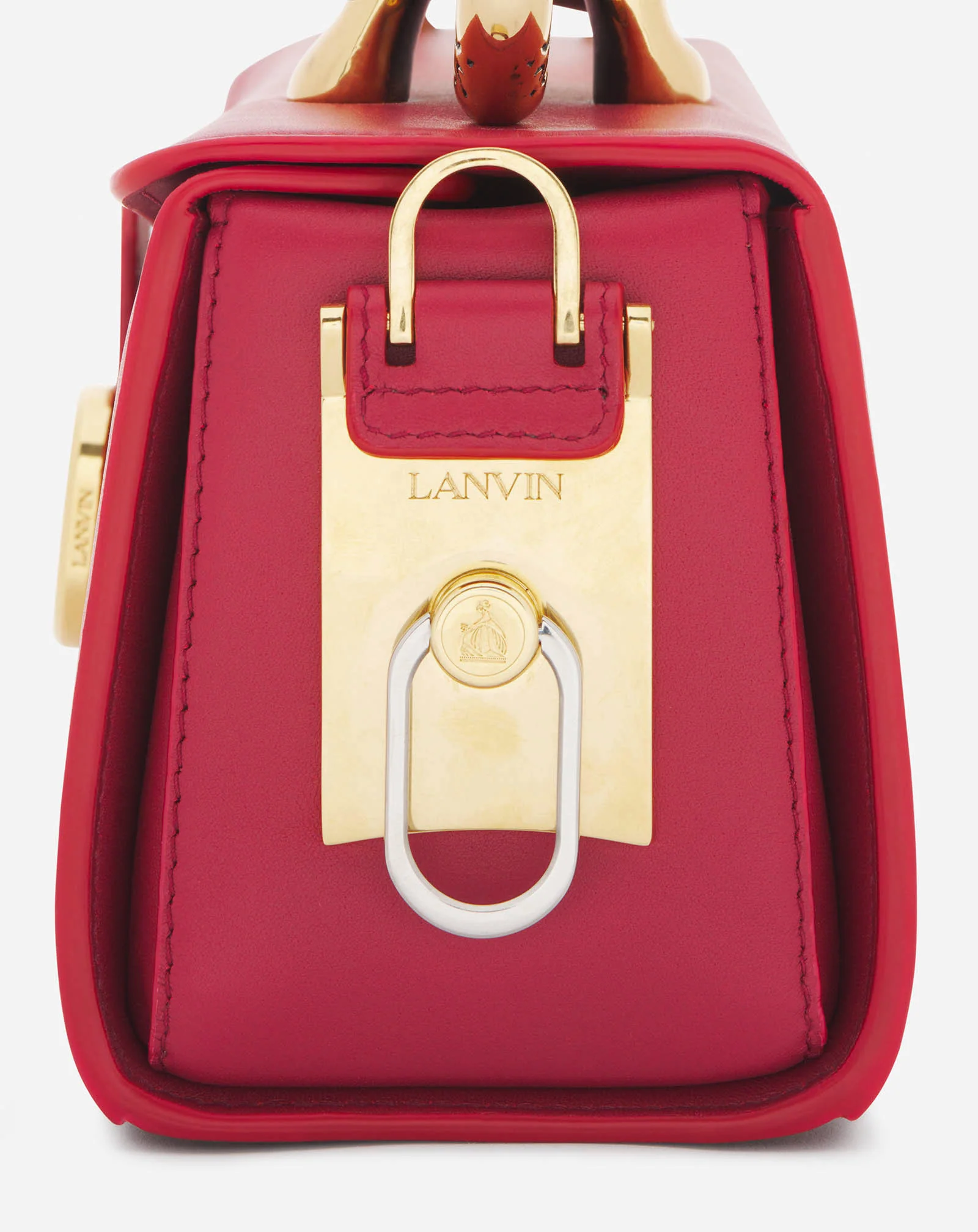 Medium pencil cat leather bag