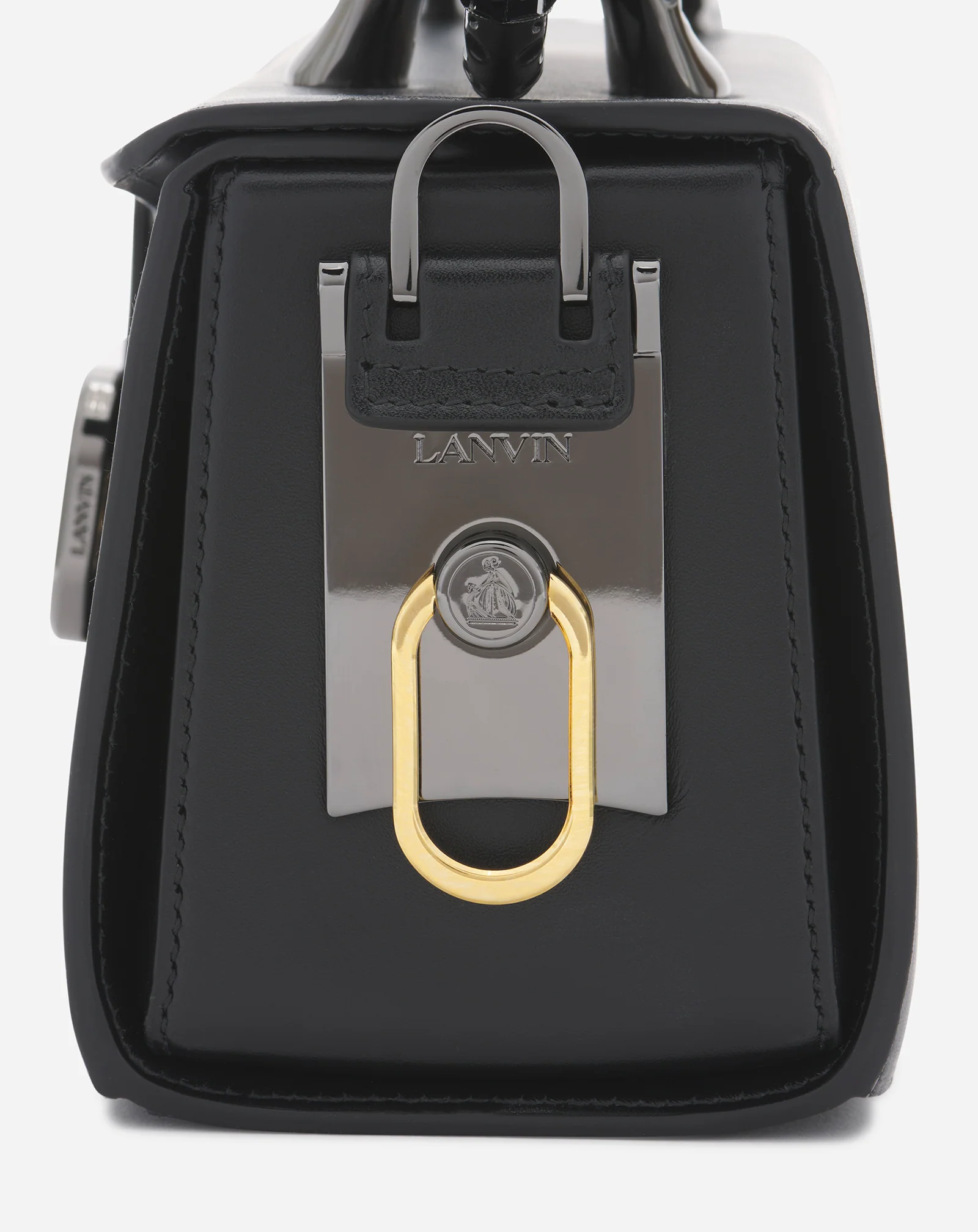 Medium pencil cat leather bag