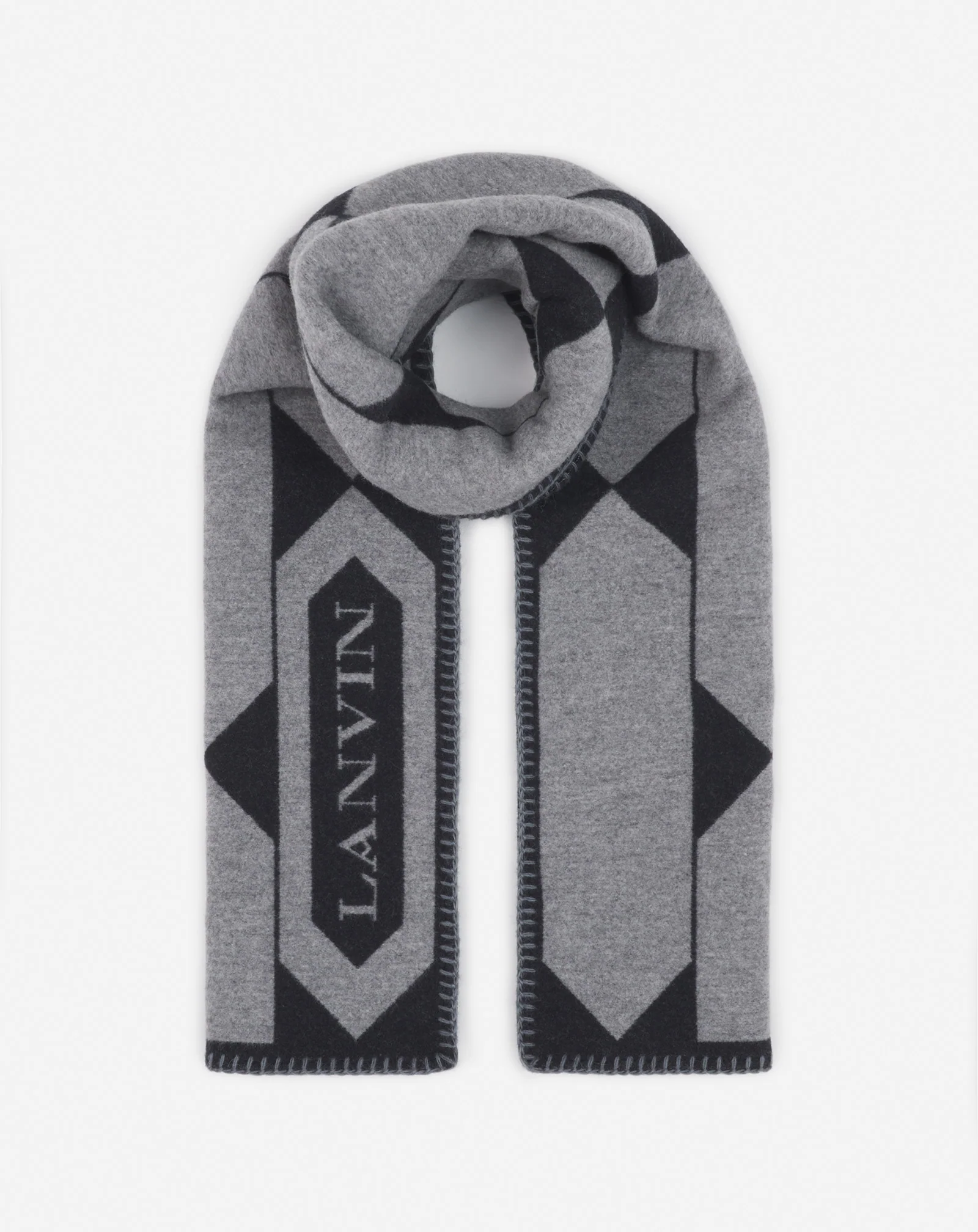 Lanvin label scarf in wool