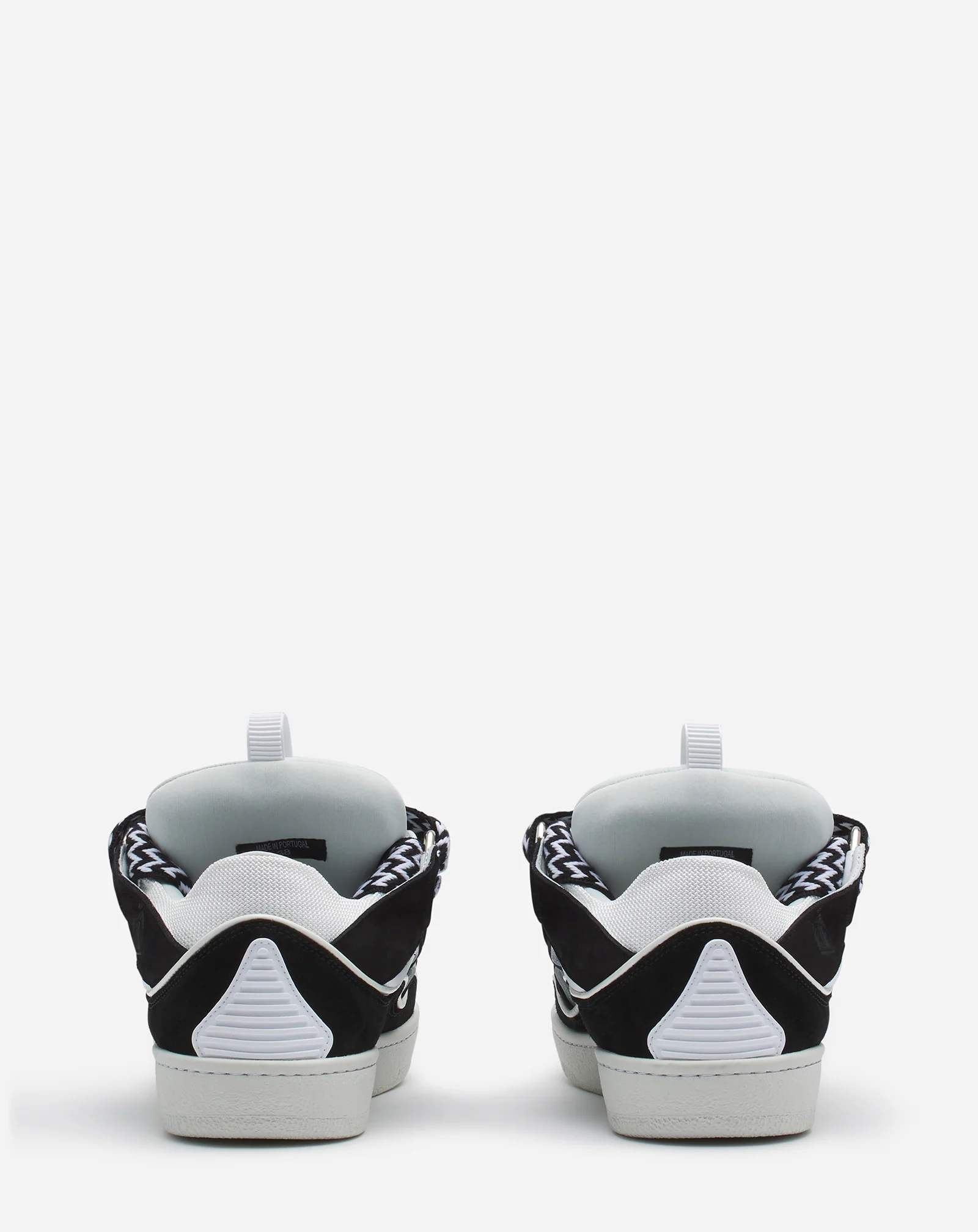 Leather curb sneakers