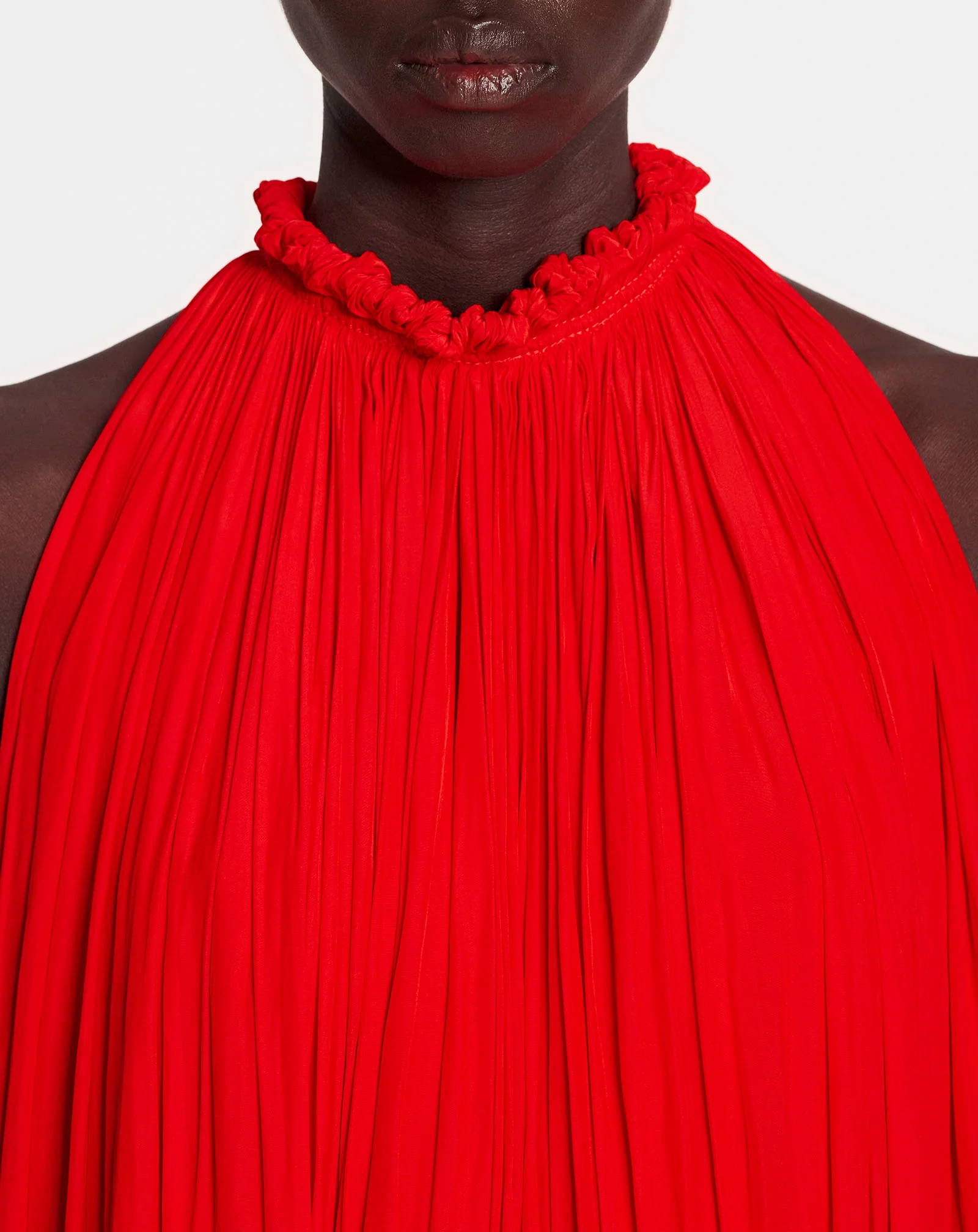 Long charmeuse tribute dress