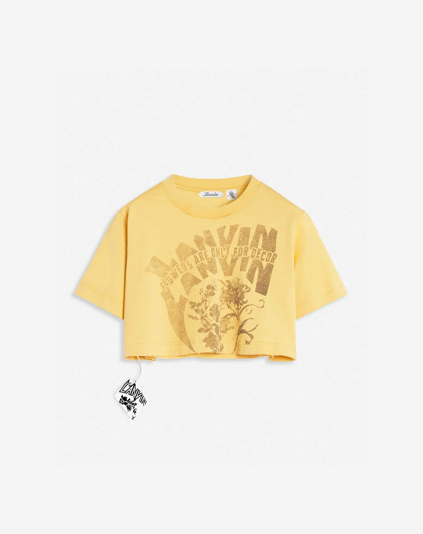 Lanvin x future cropped printed t-shirt