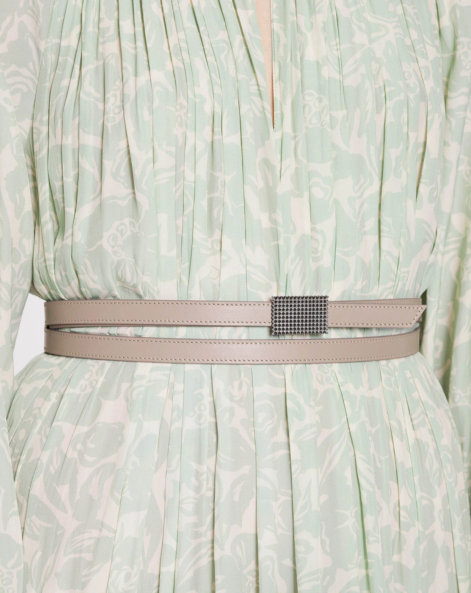 Double concerto leather belt