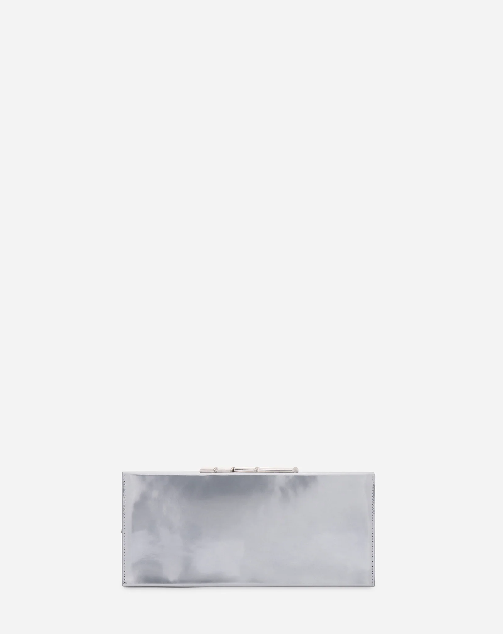 Sequence by lanvin metallic leather clutch bag