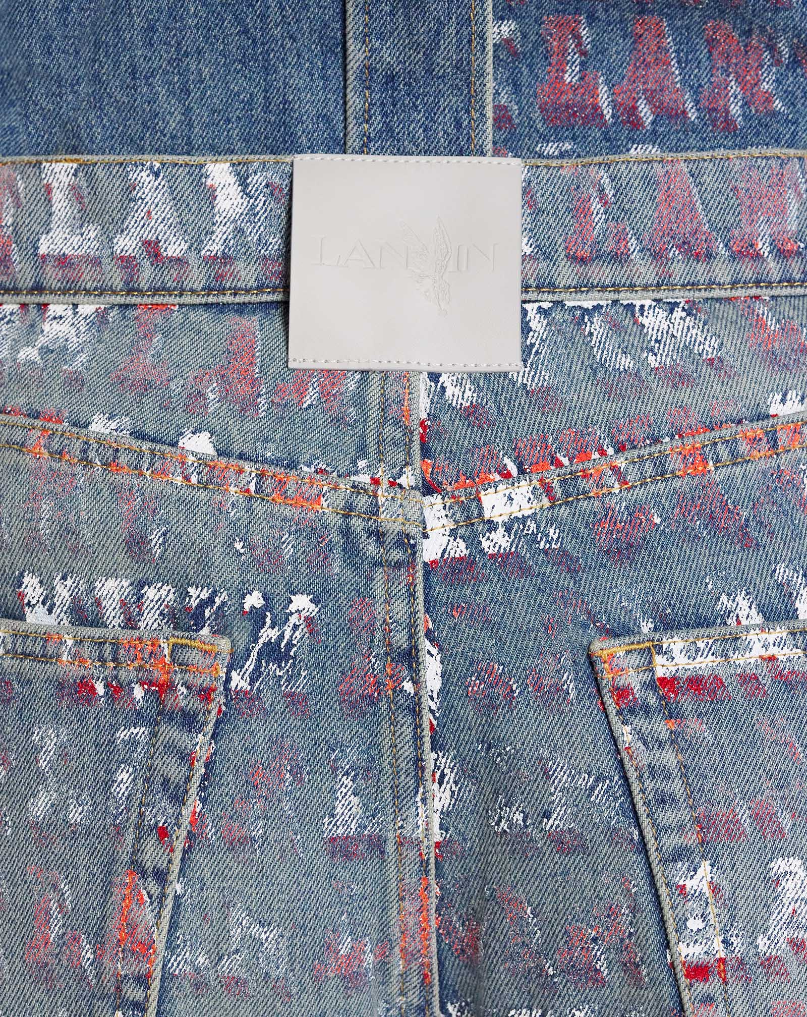 Lanvin x future straight fit printed pants for women