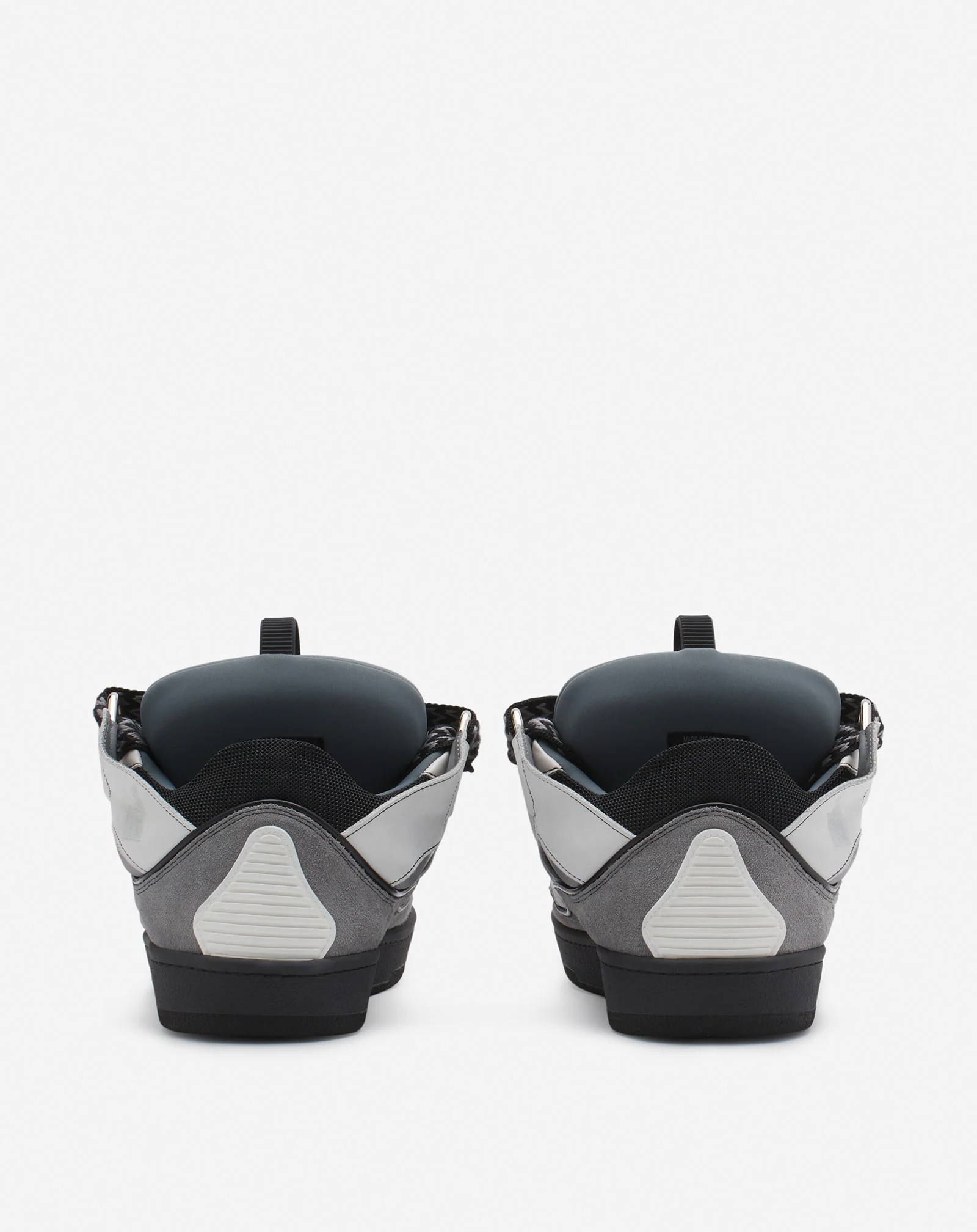 Leather curb sneakers