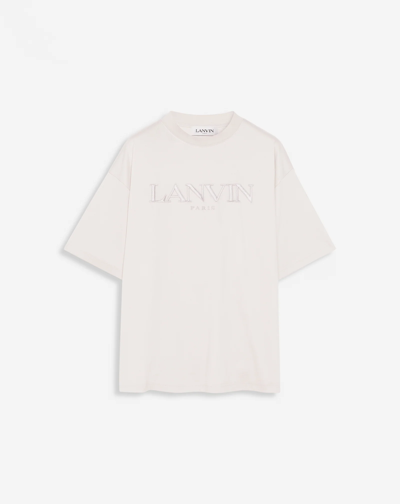 Oversized lanvin paris embroidered t-shirt