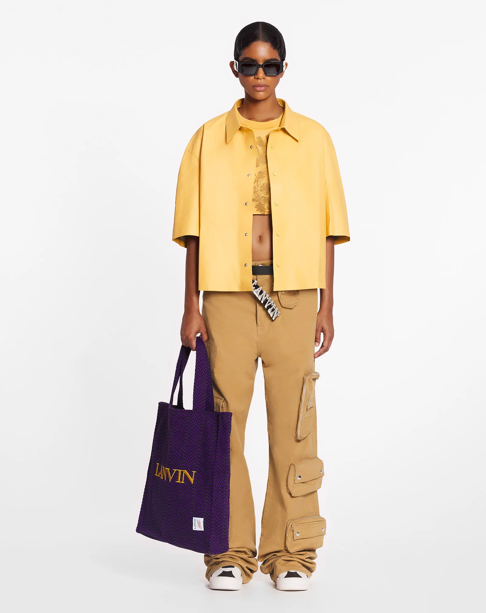 Lanvin x future wide-leg utility pants