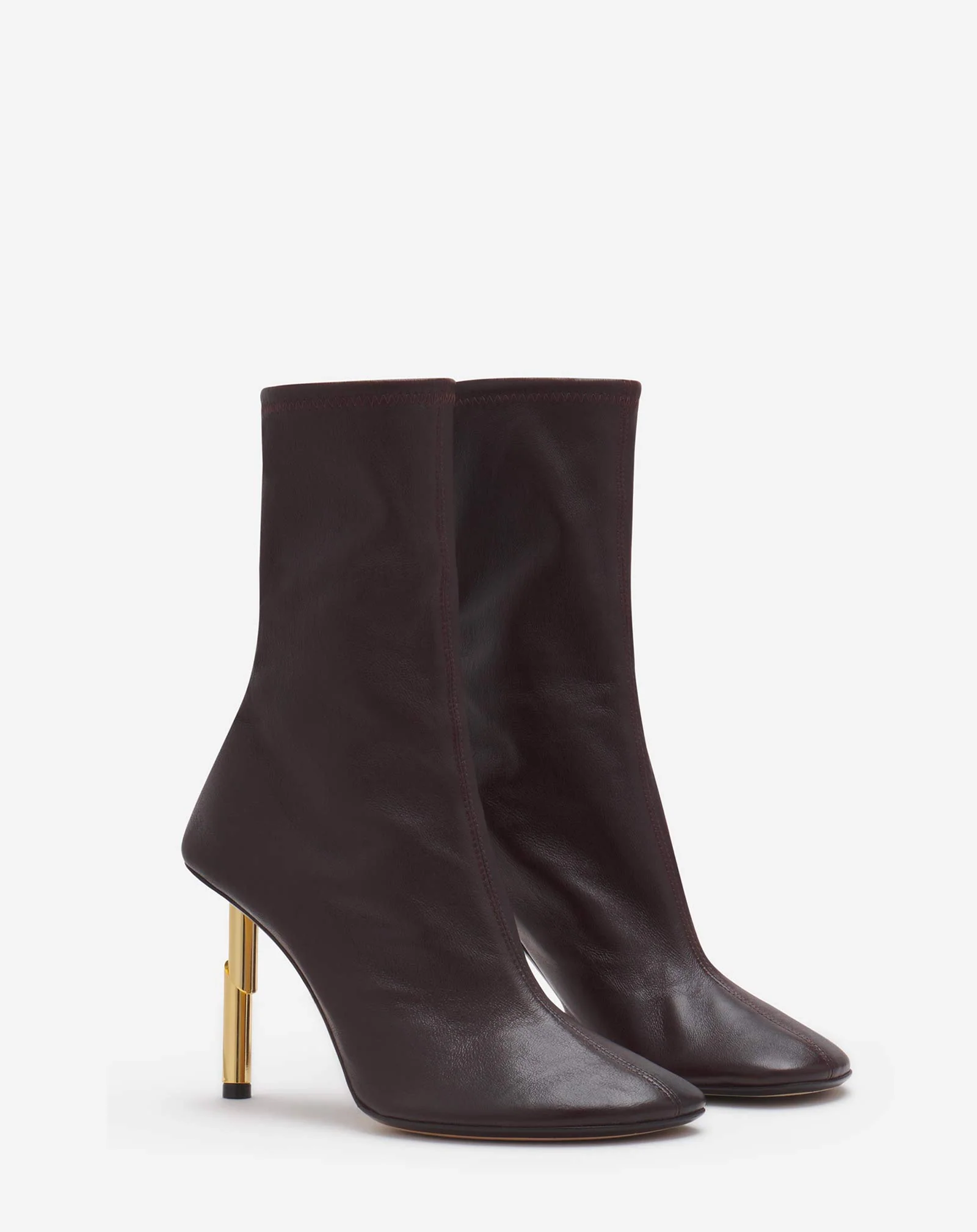 Leather sequence by lanvin ankle boots