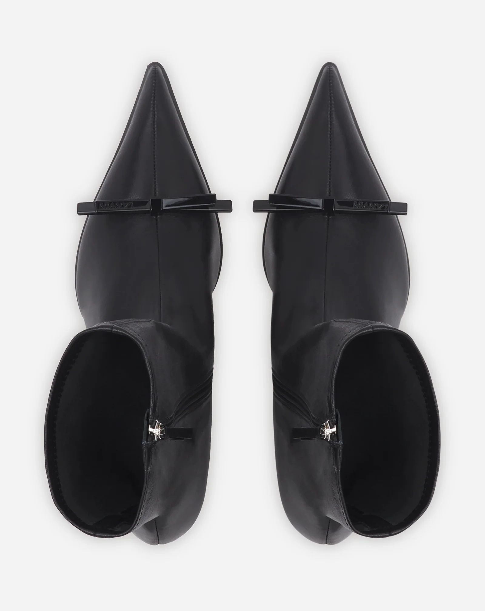 Lanvin bow ankle boots in leather