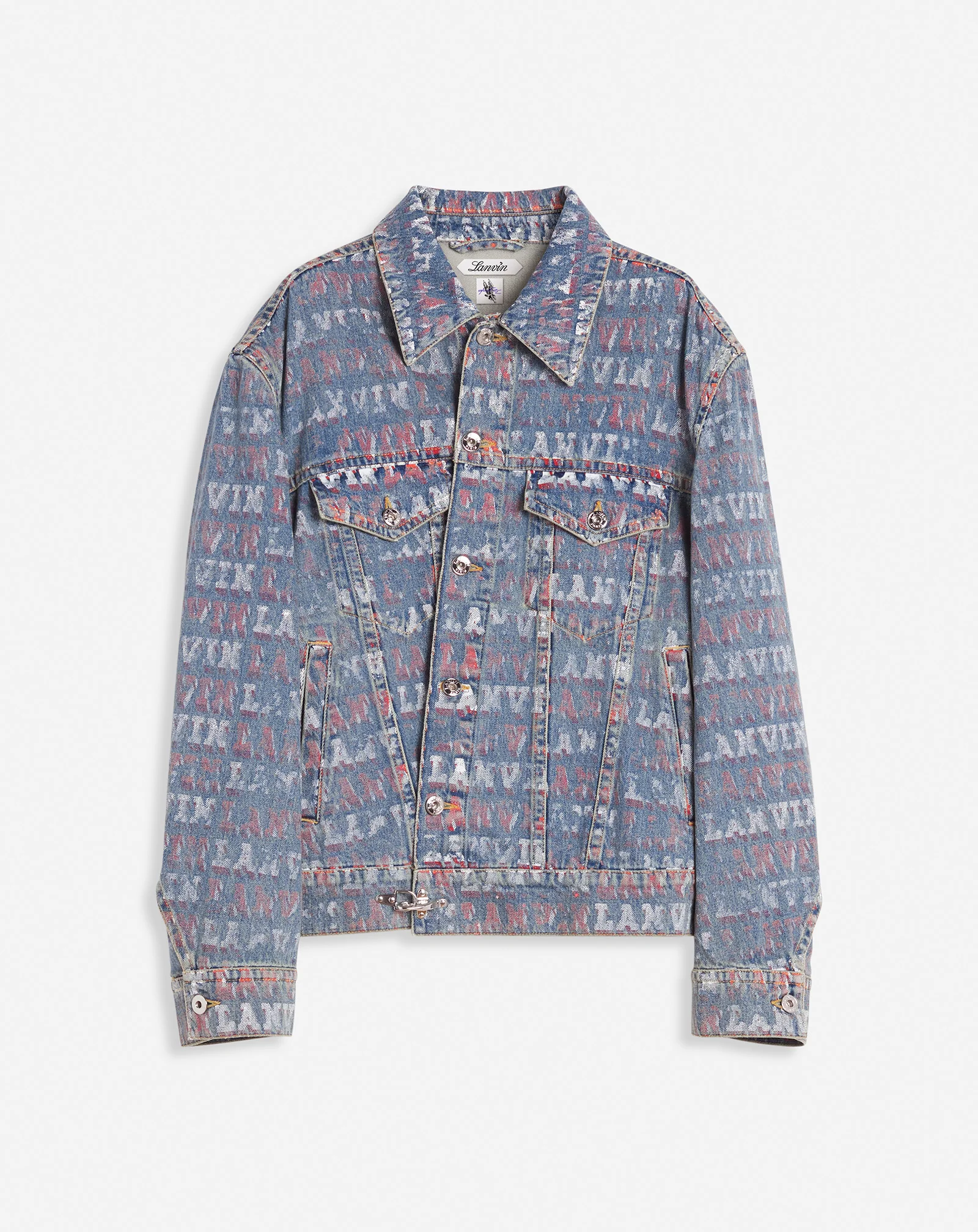 Lanvin x future unisex asymmetrical printed jacket