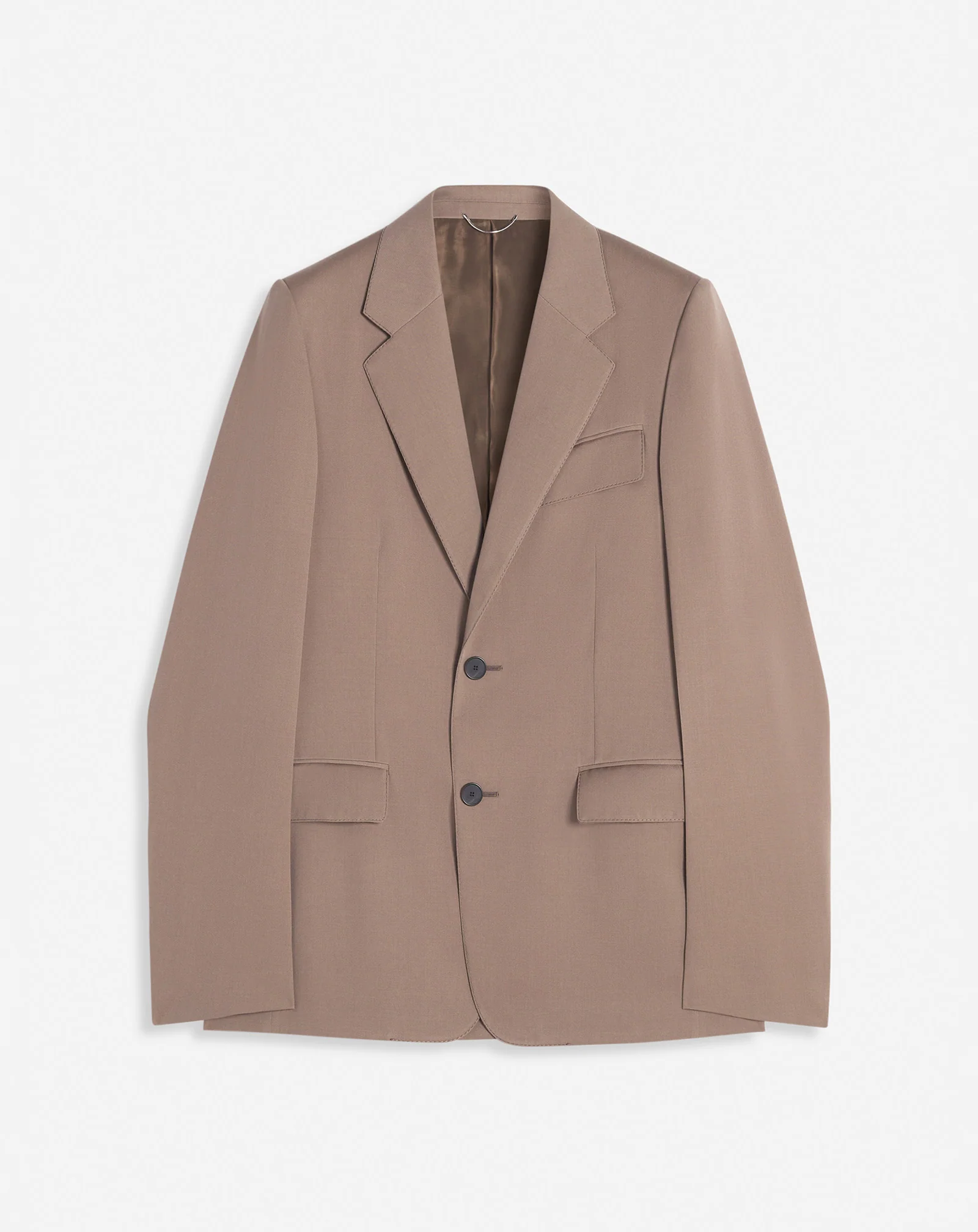 Single-breasted wool jacket