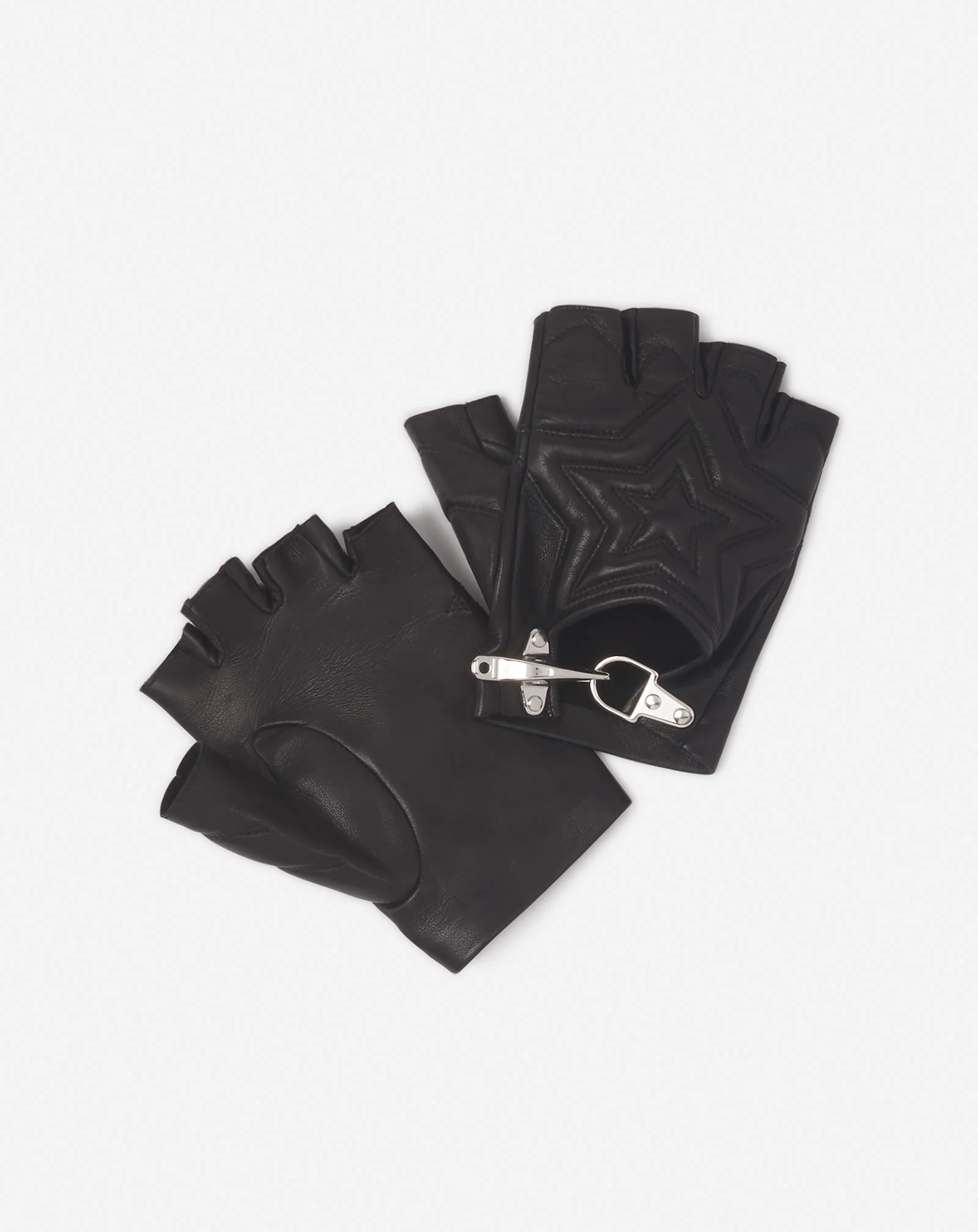 Lanvin x future quilted leather mittens