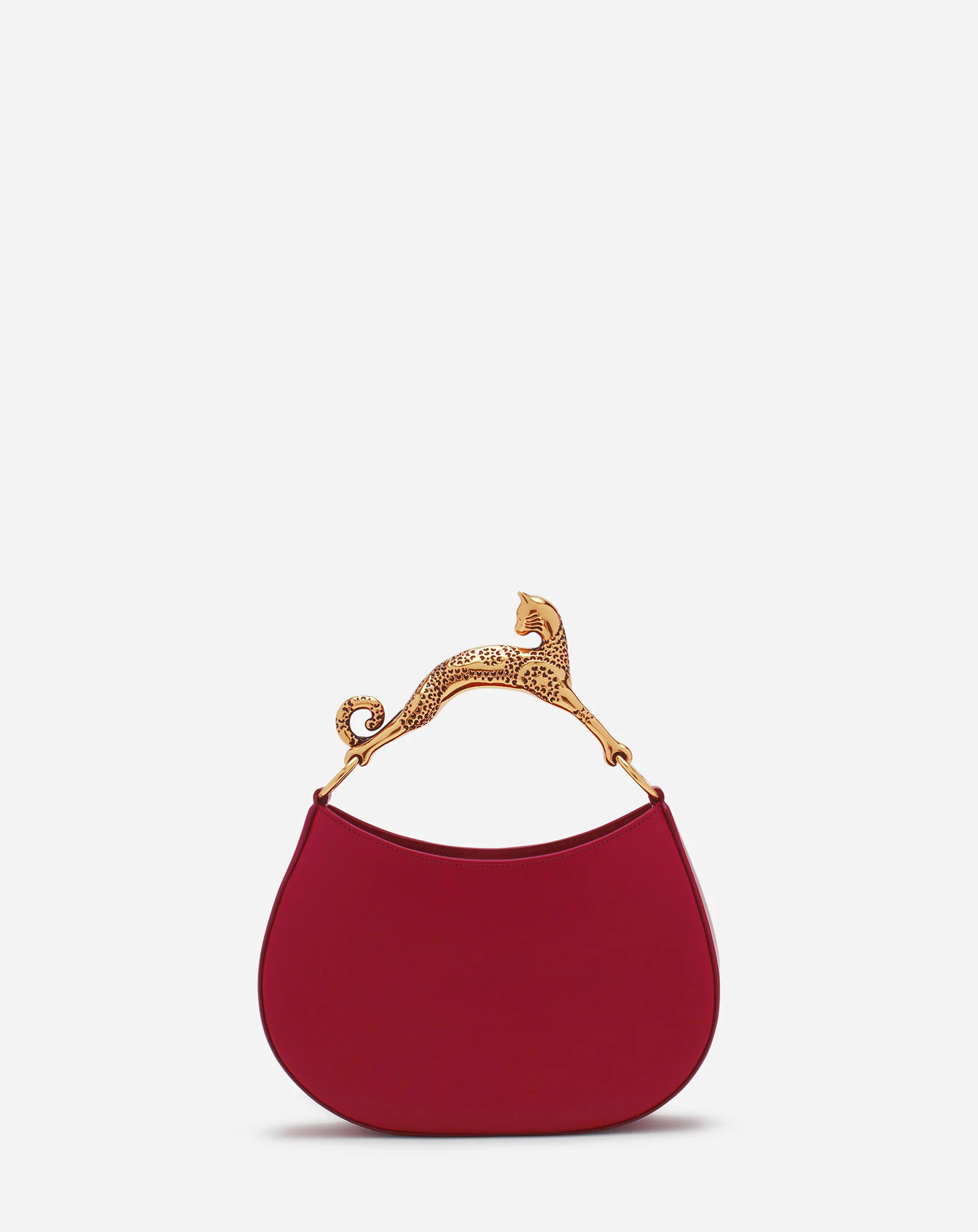 Hobo cat leather bag