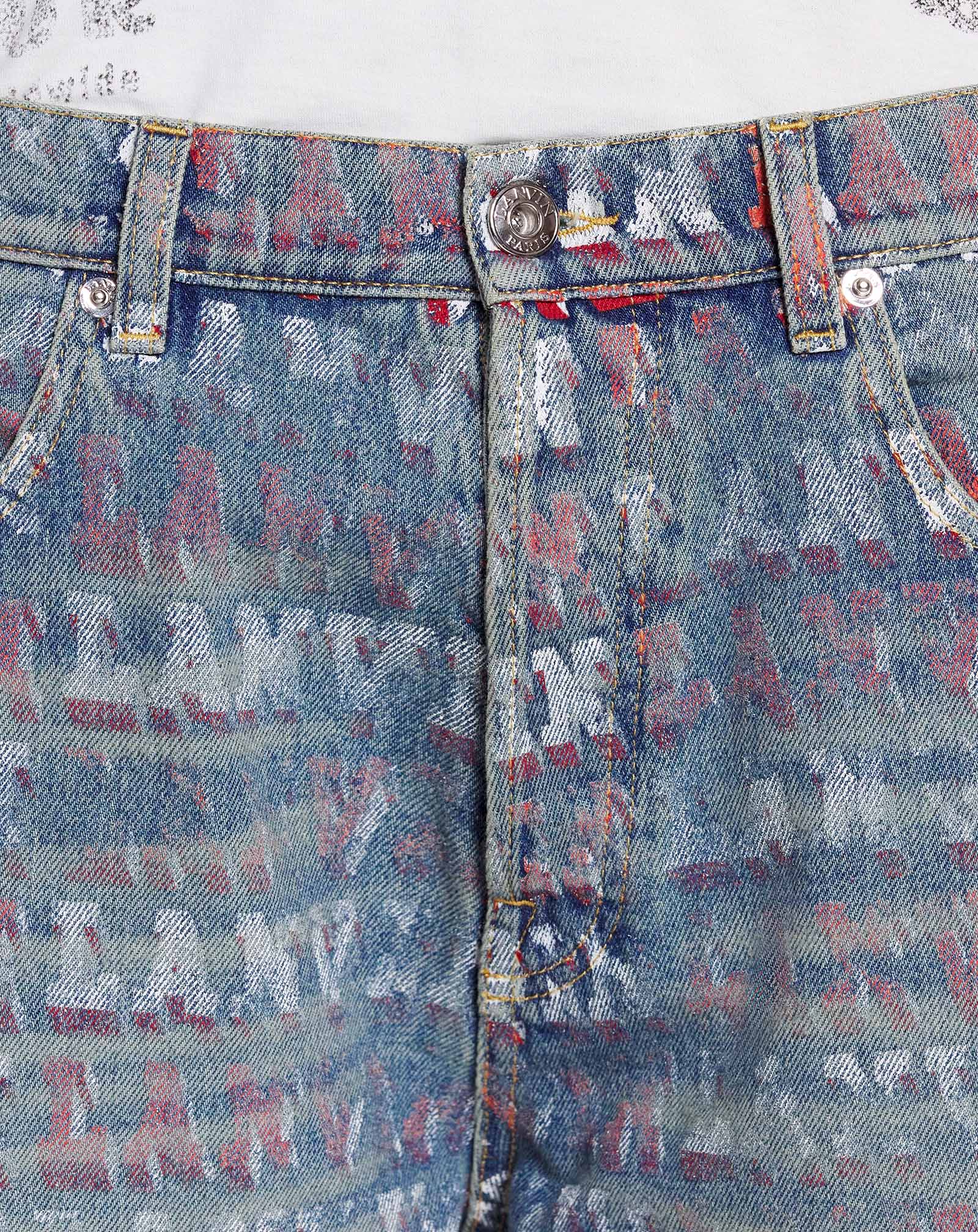 Lanvin x future straight fit printed pants for men