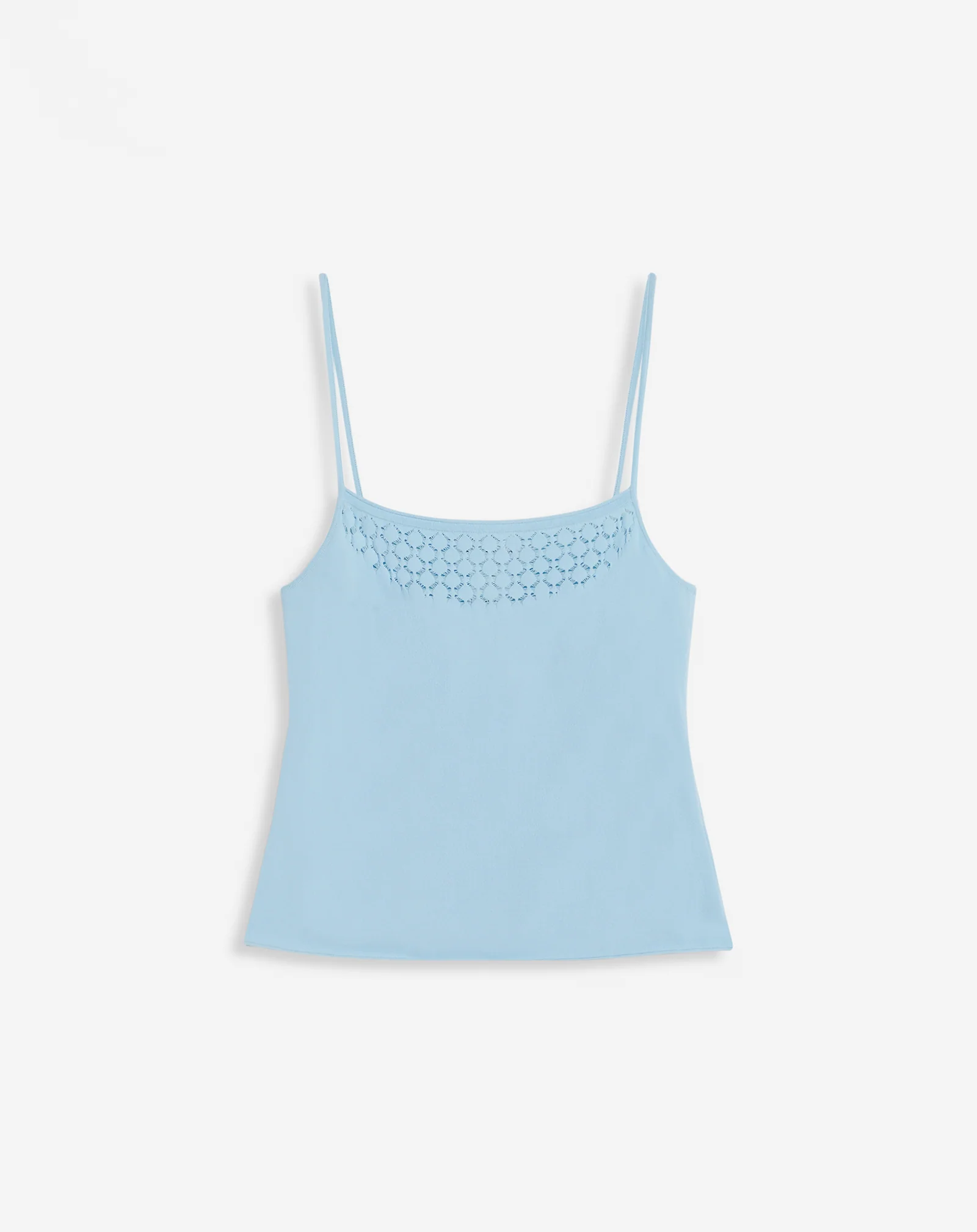 Tank top with lace detail