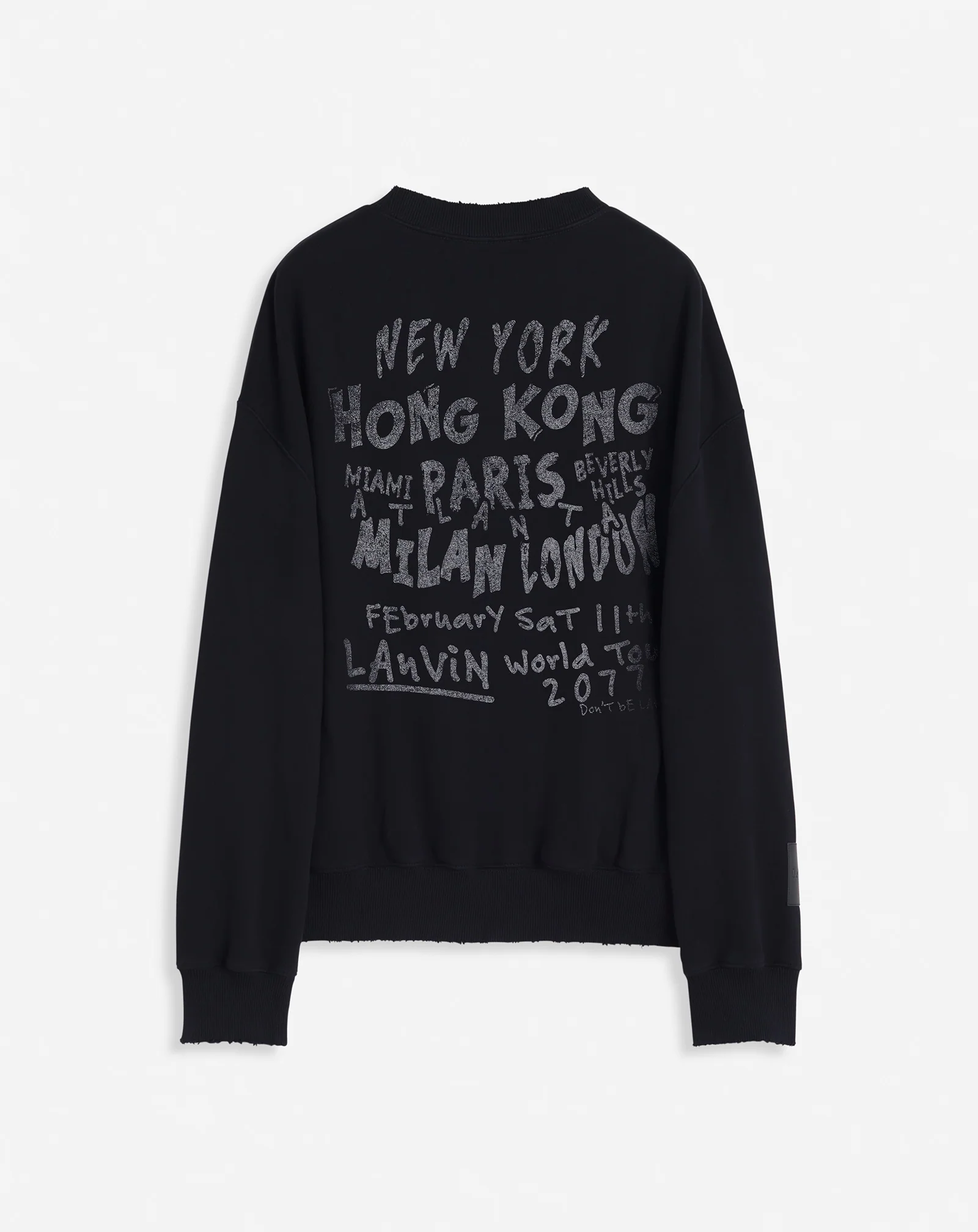 Lanvin x future unisex loose-fit printed sweatshirt