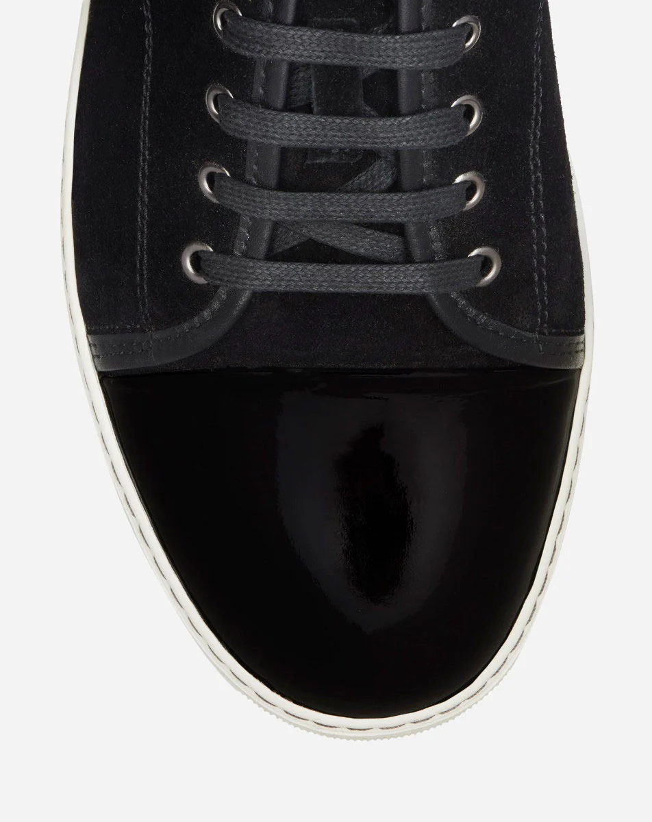 Dbb1 suede and patent leather sneakers
