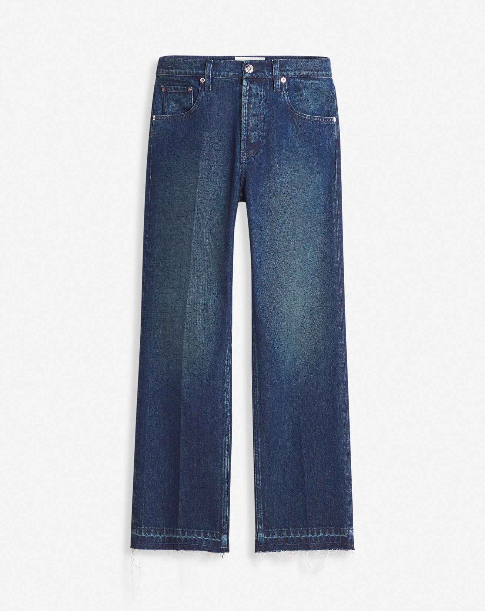 Straight 5-pocket denim pants