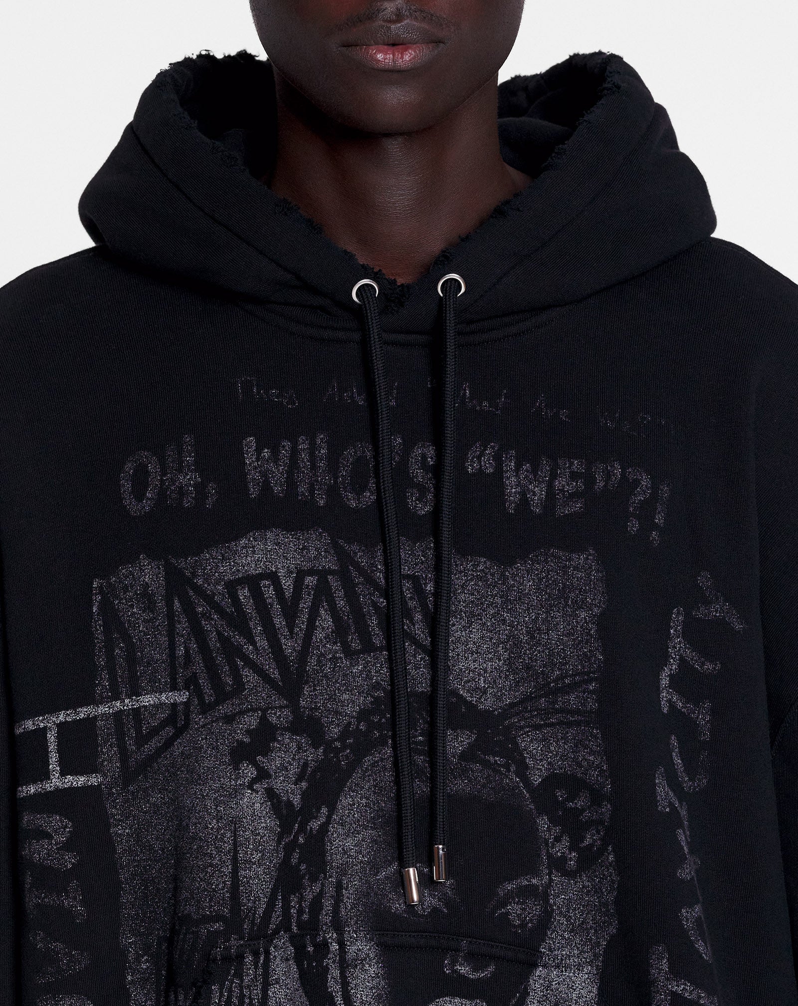 Lanvin x future unisex loose-fit printed hoodie