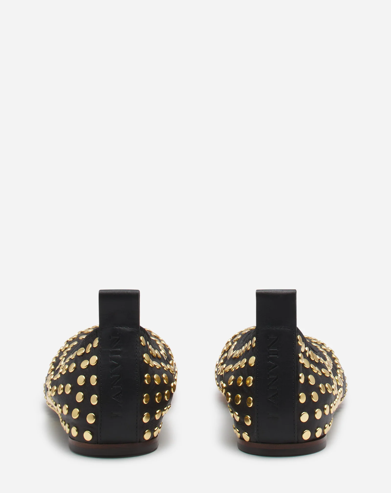 The leather ballerina flat with studs