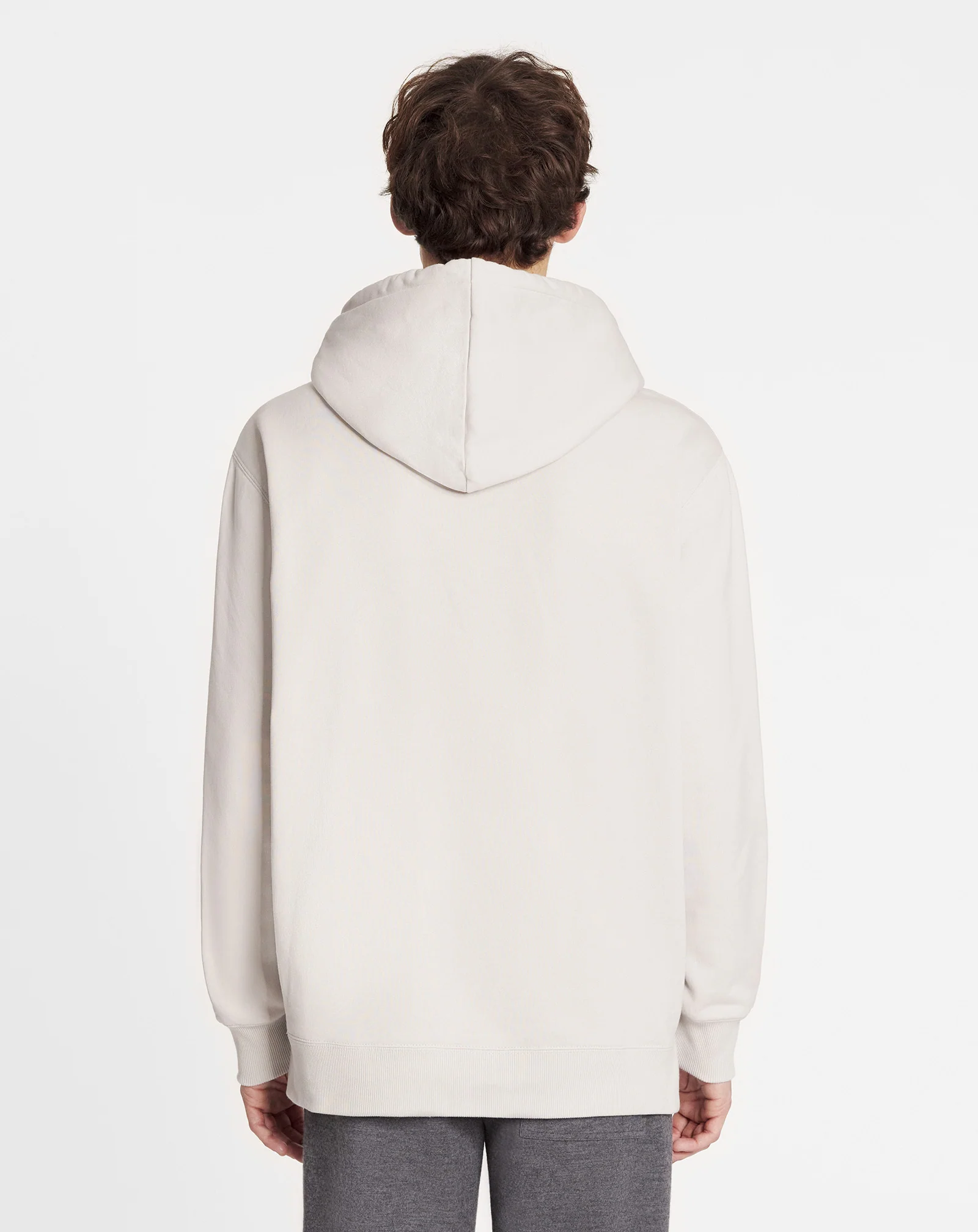 Oversized embroidered lanvin paris hoodie
