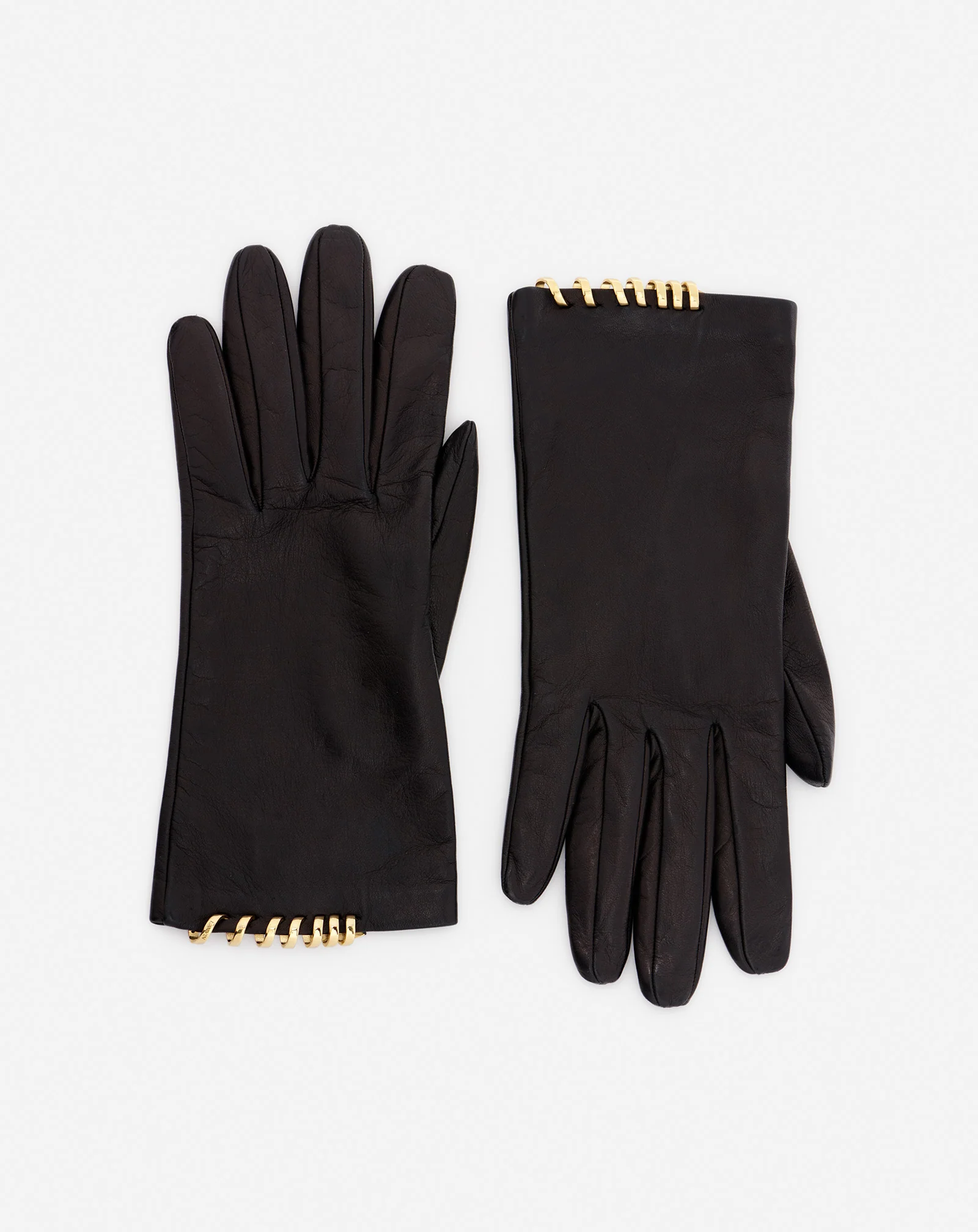 Melodie by lanvin leather gloves