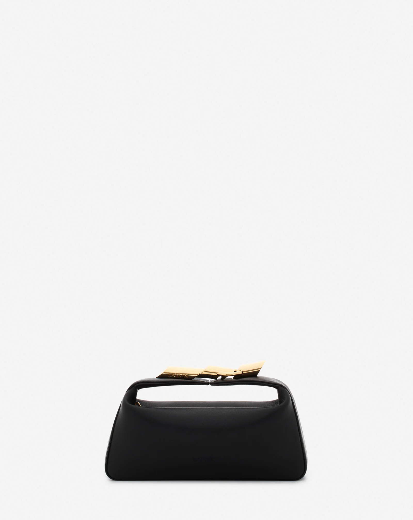 Haute séquence leather clutch bag