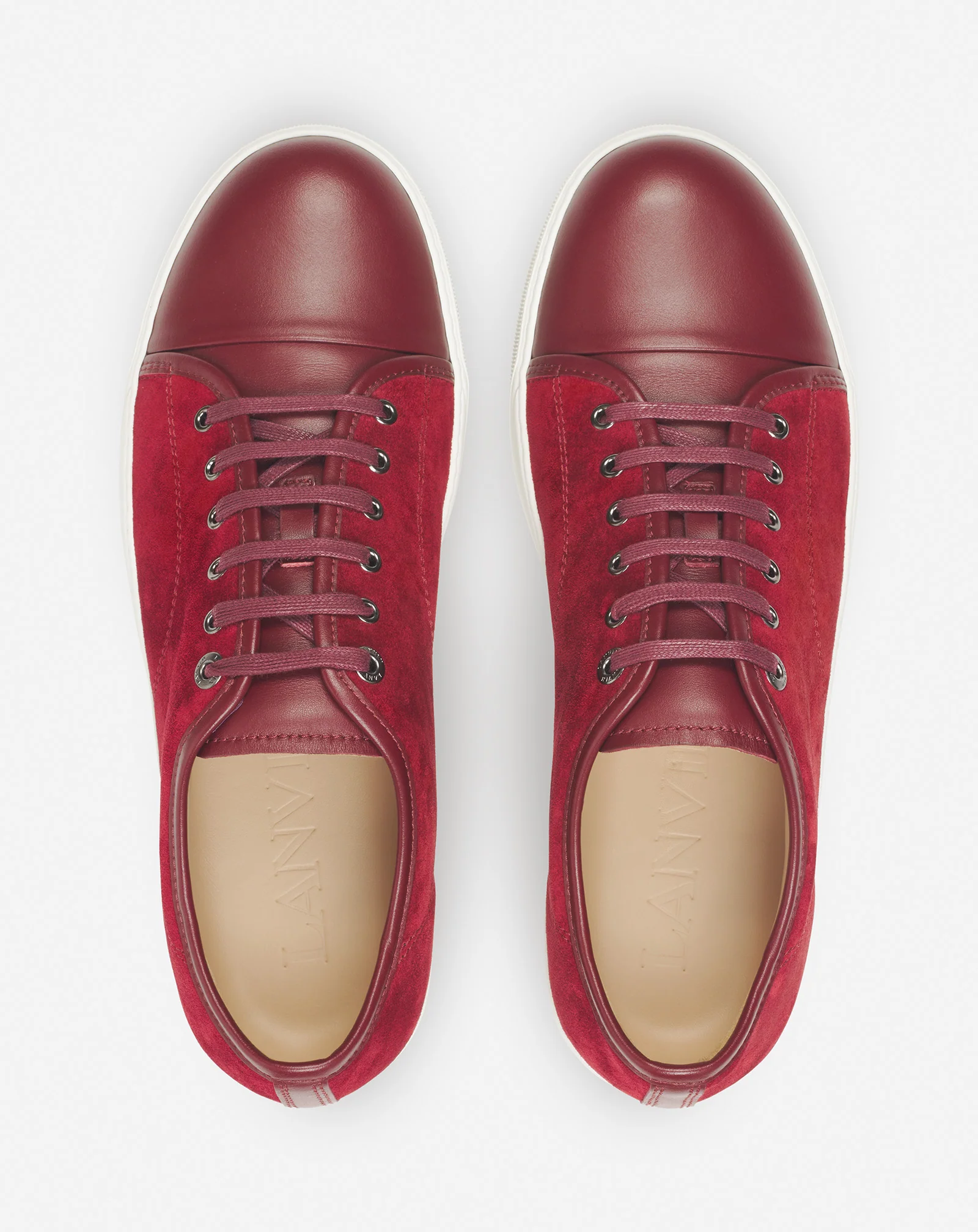Dbb1 leather and suede sneakers