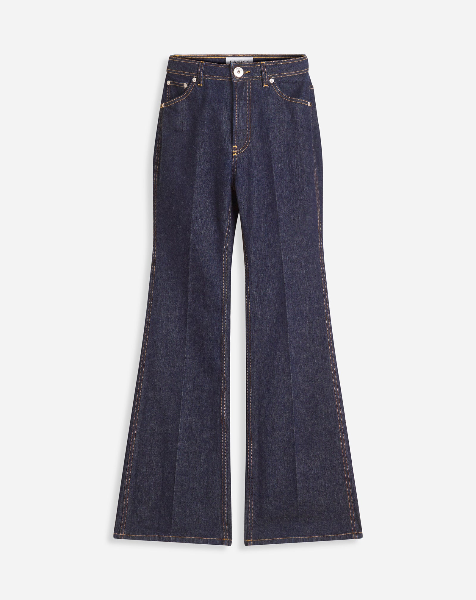 Flared denim pants