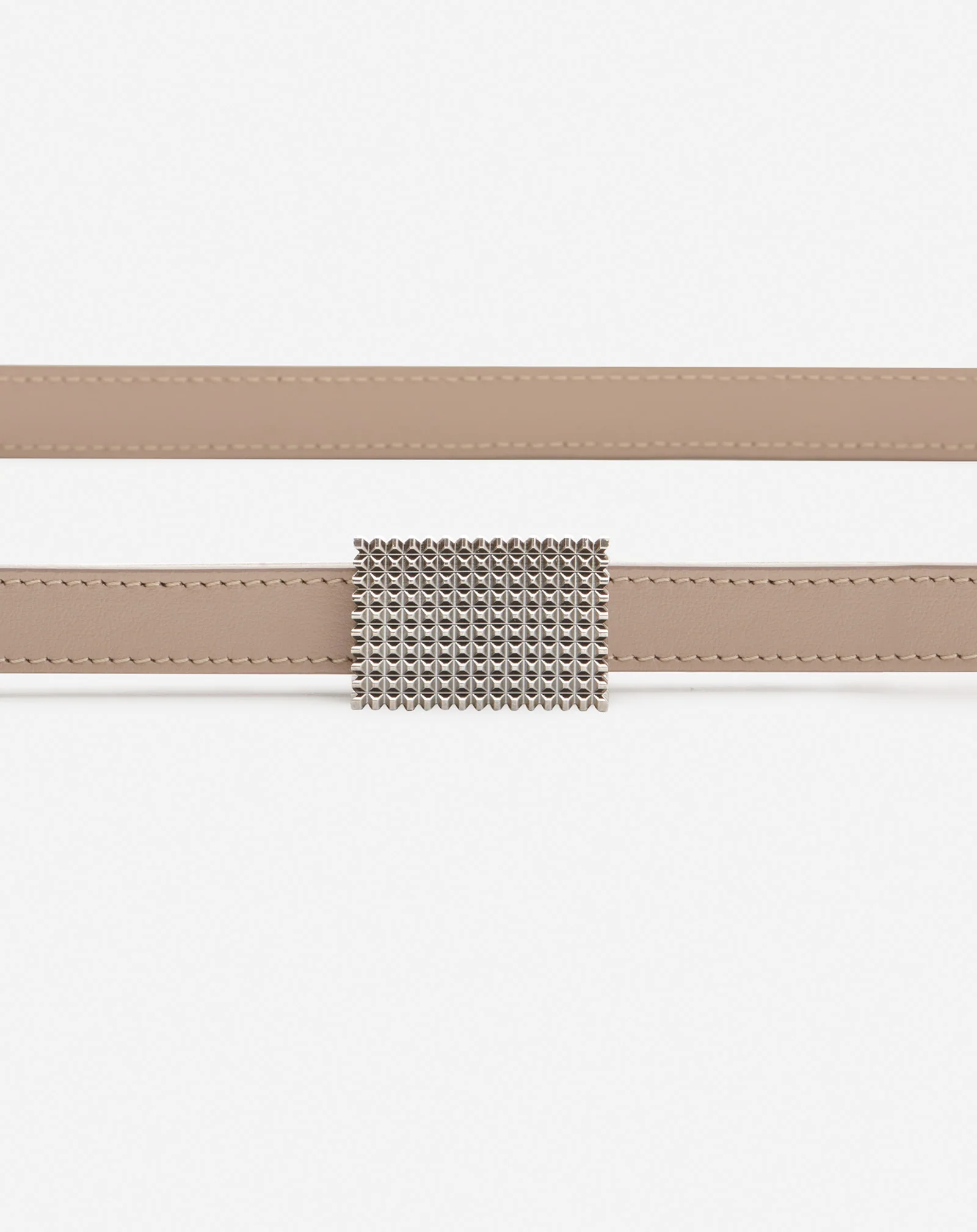 Double concerto leather belt