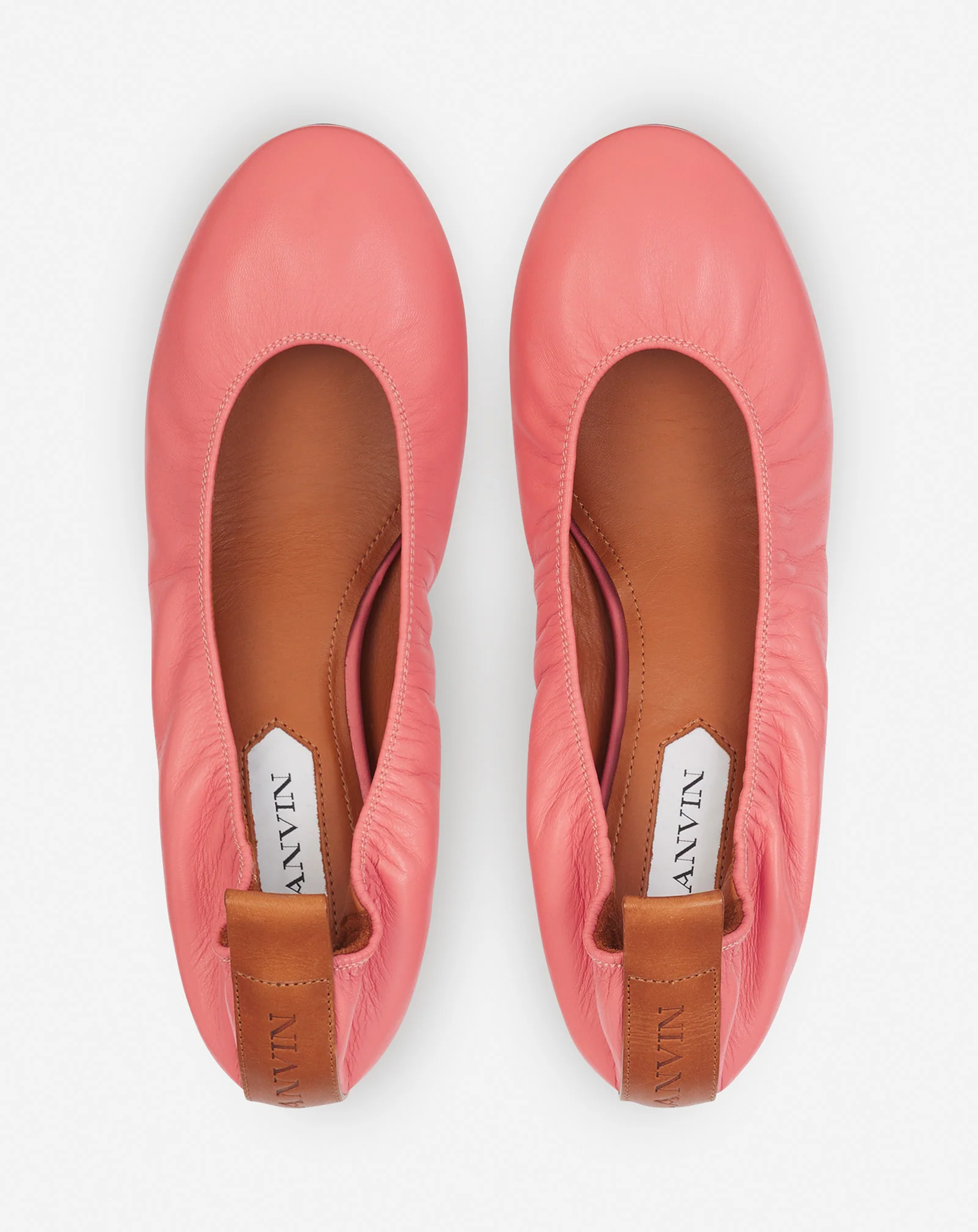 The leather ballerina flat