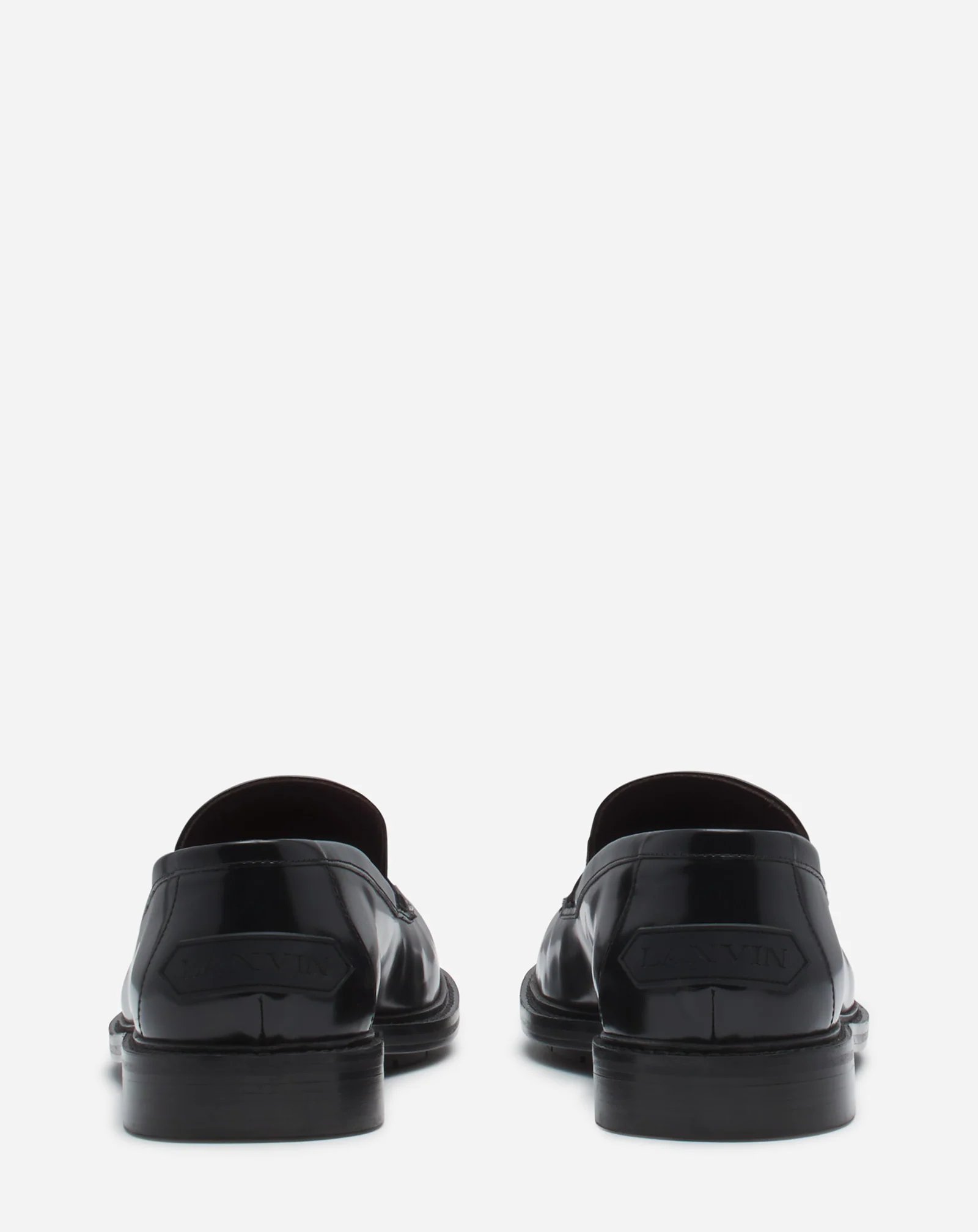 Spinto loafers in glossy leather