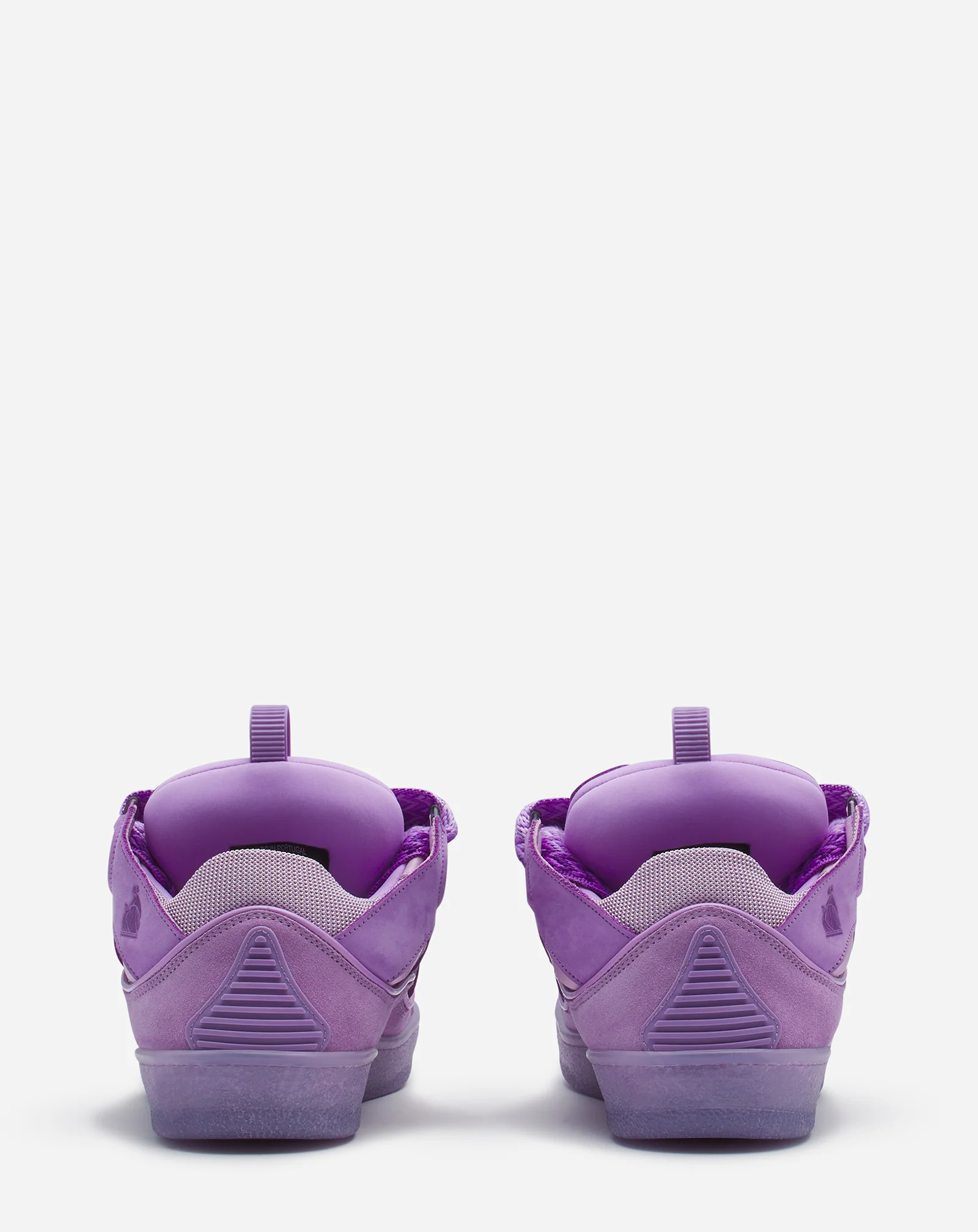 Leather curb sneakers