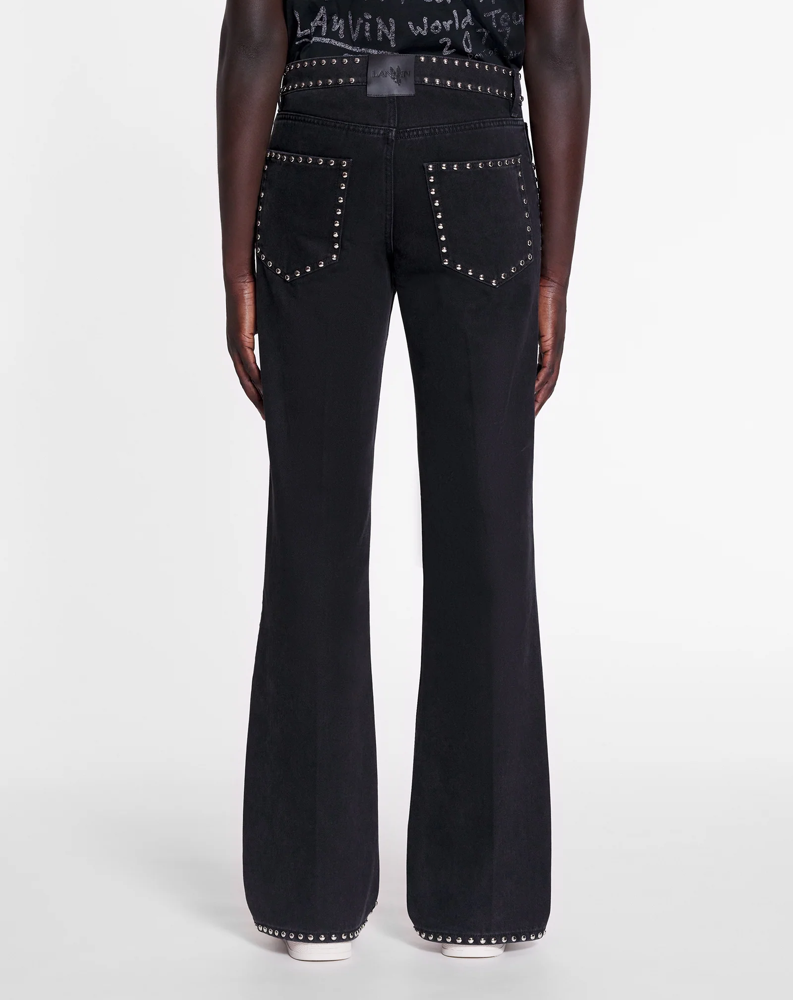 Lanvin x future studded flared pants for men