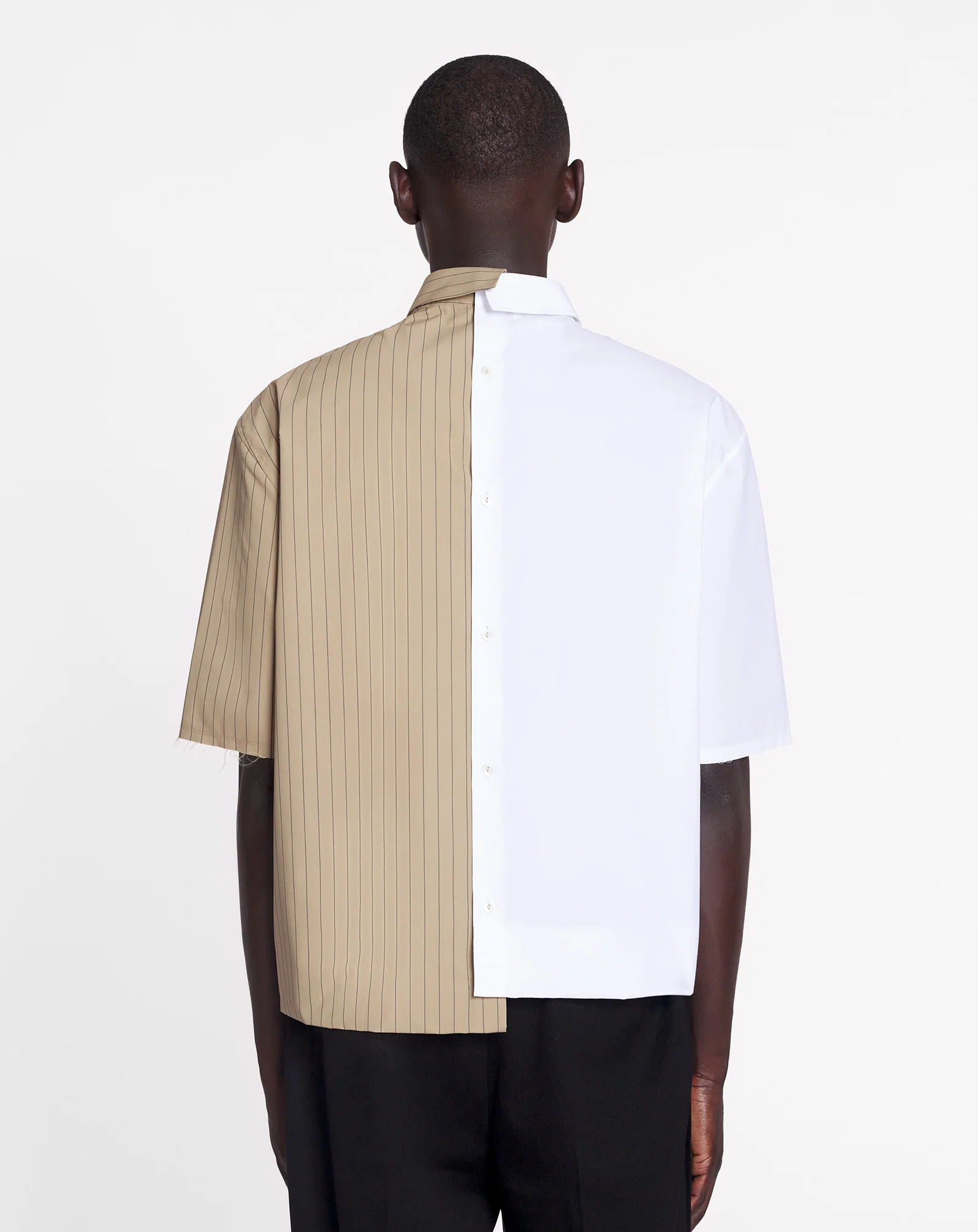 Lanvin x future asymmetrical printed shirt