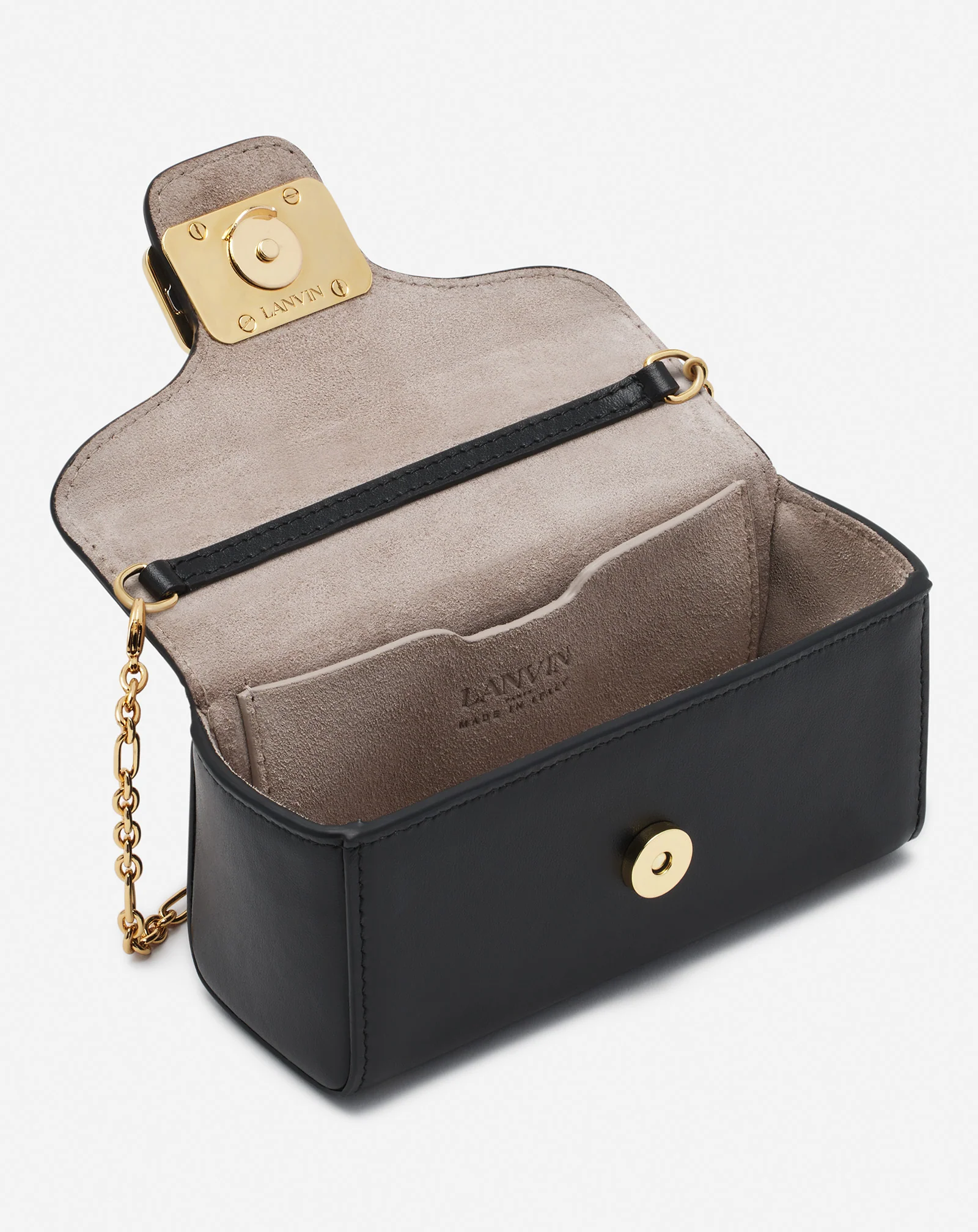 Leather micro pencil cat bag