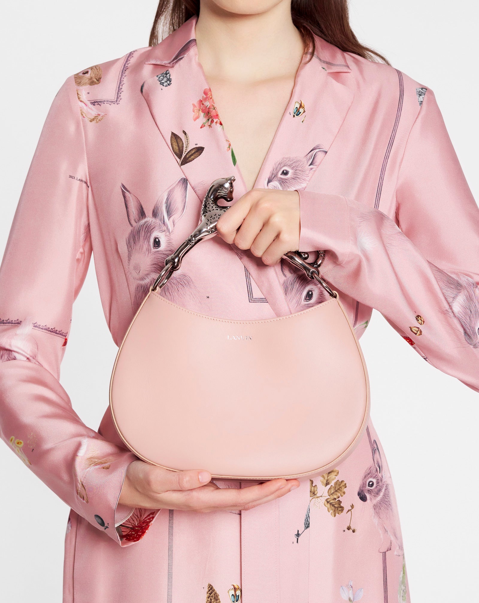 Hobo cat leather bag