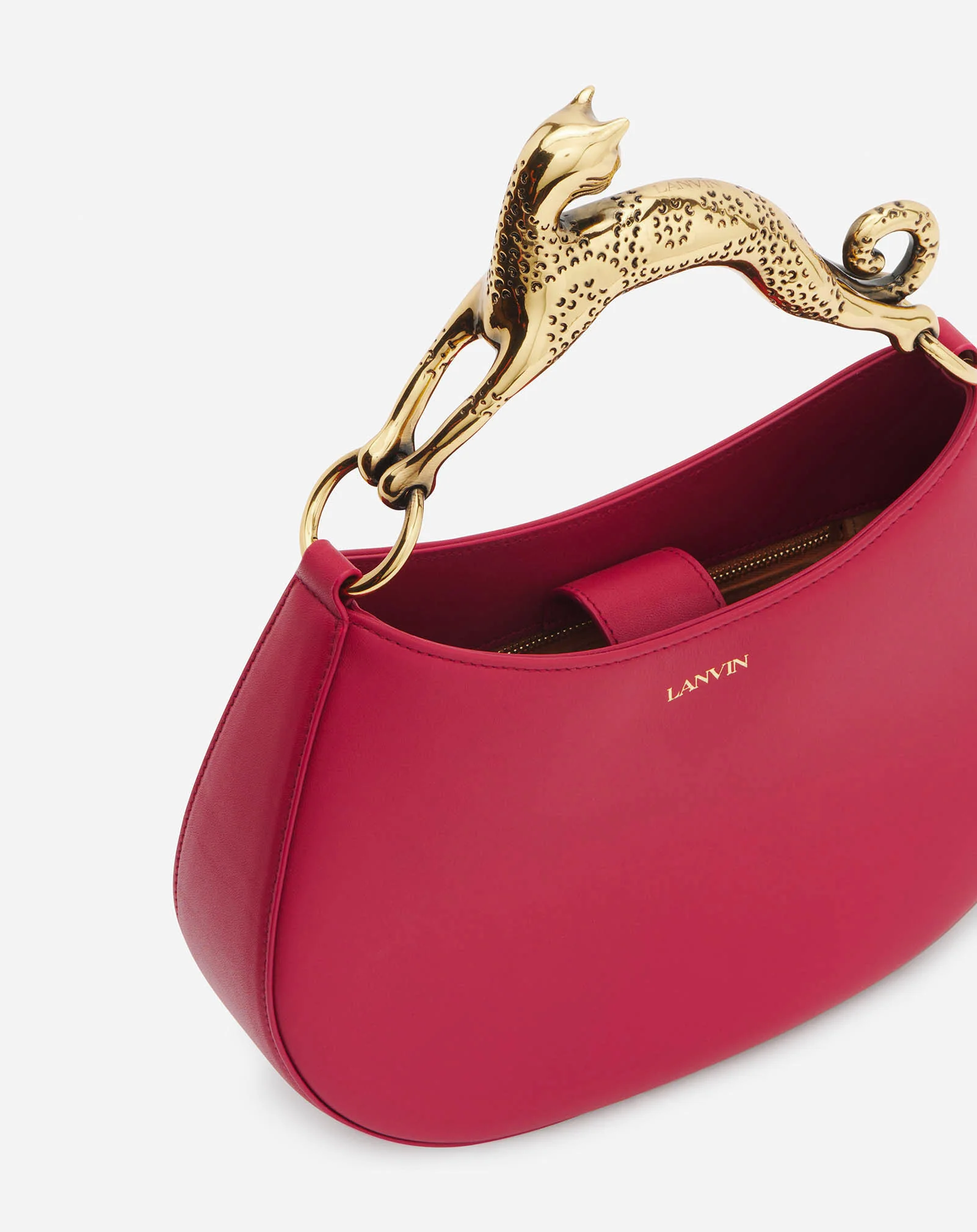 Hobo cat leather bag