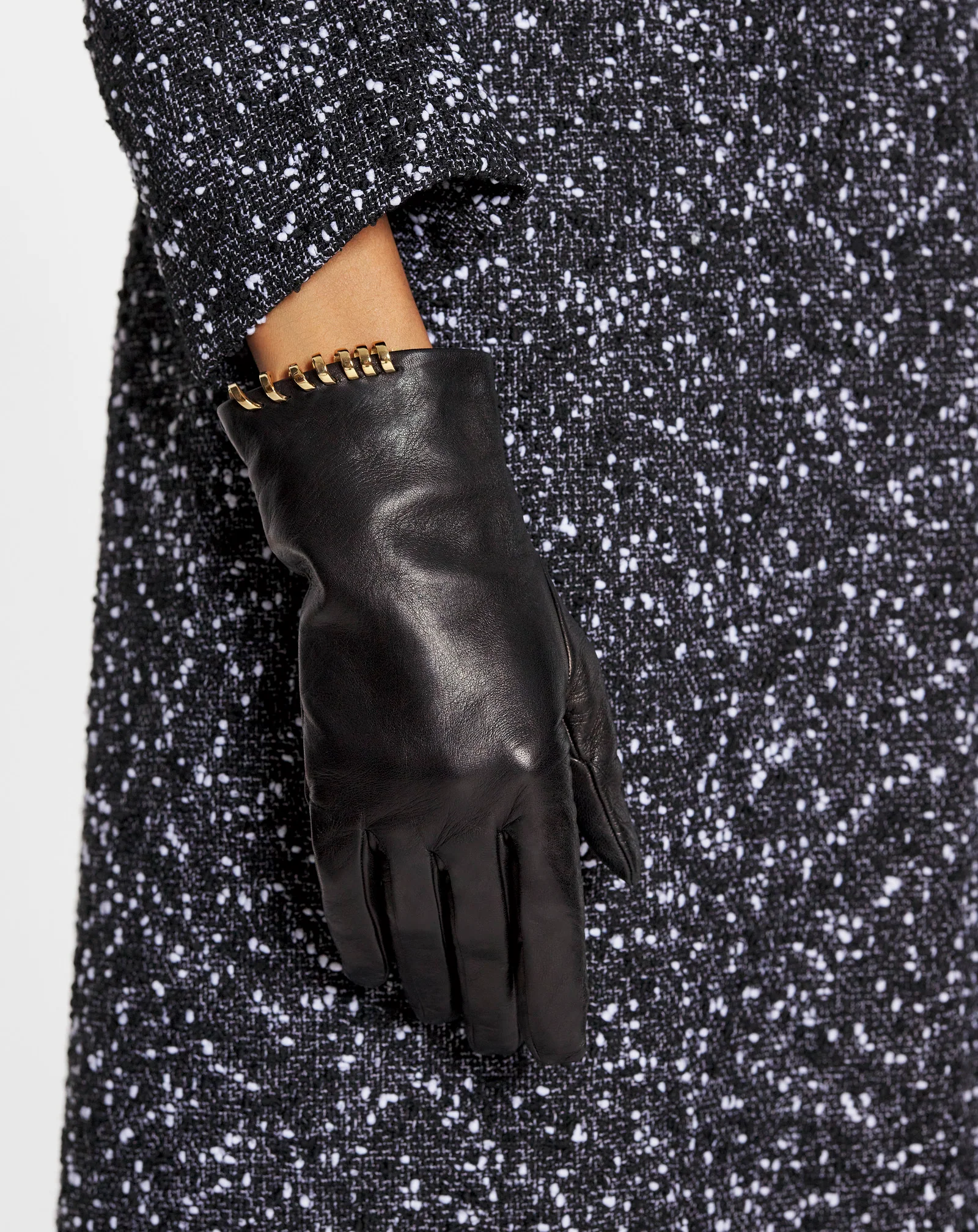 Melodie by lanvin leather gloves