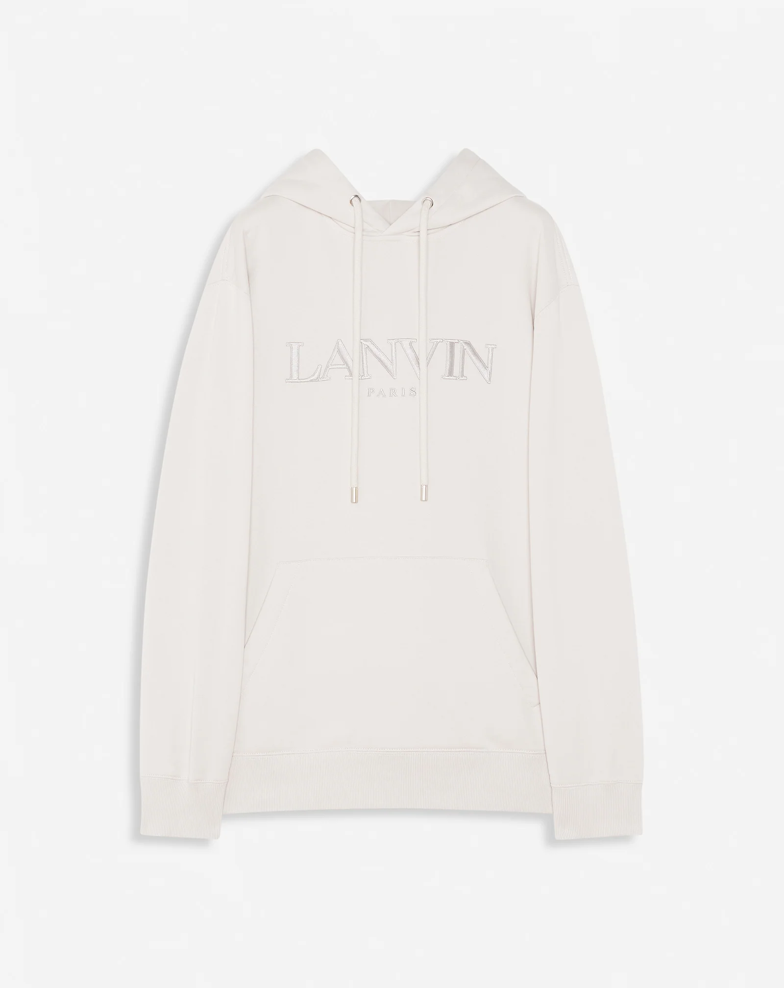 Oversized embroidered lanvin paris hoodie