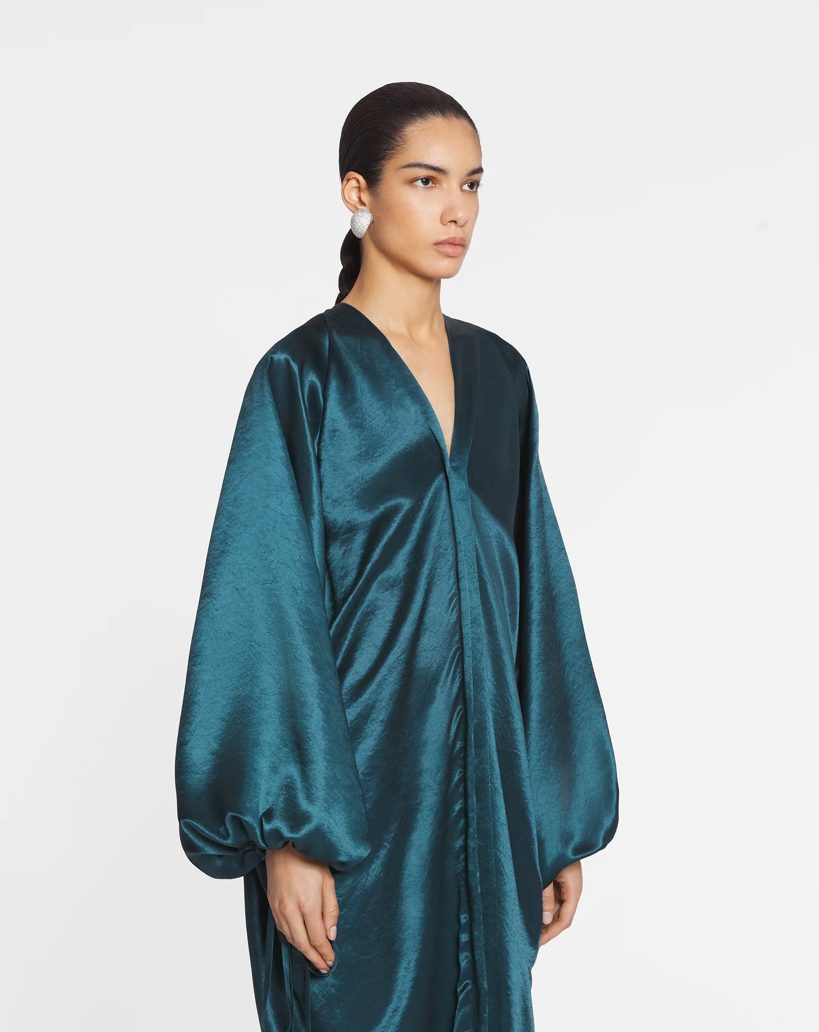 Balloon sleeve dress